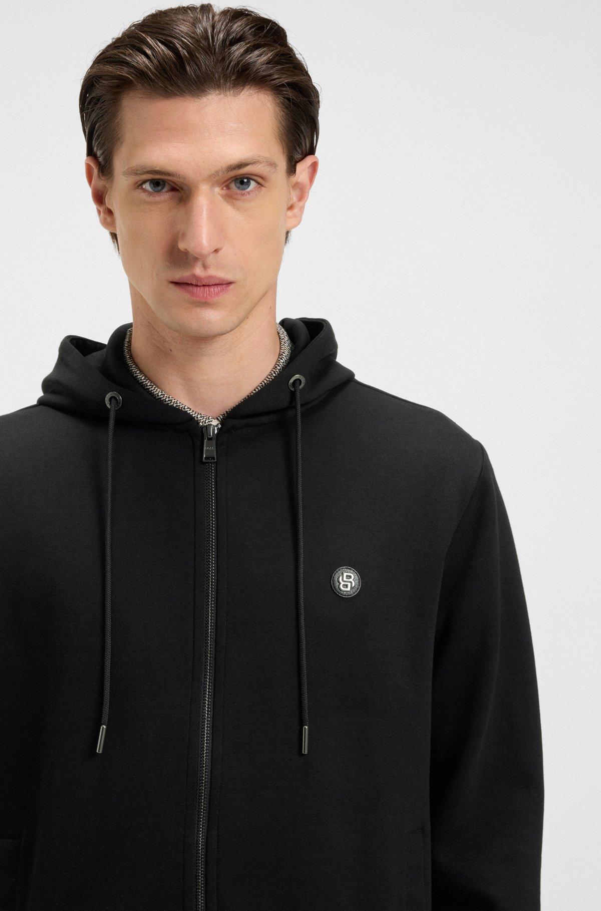 Zip-up hoodie with Double B monogram Product Image