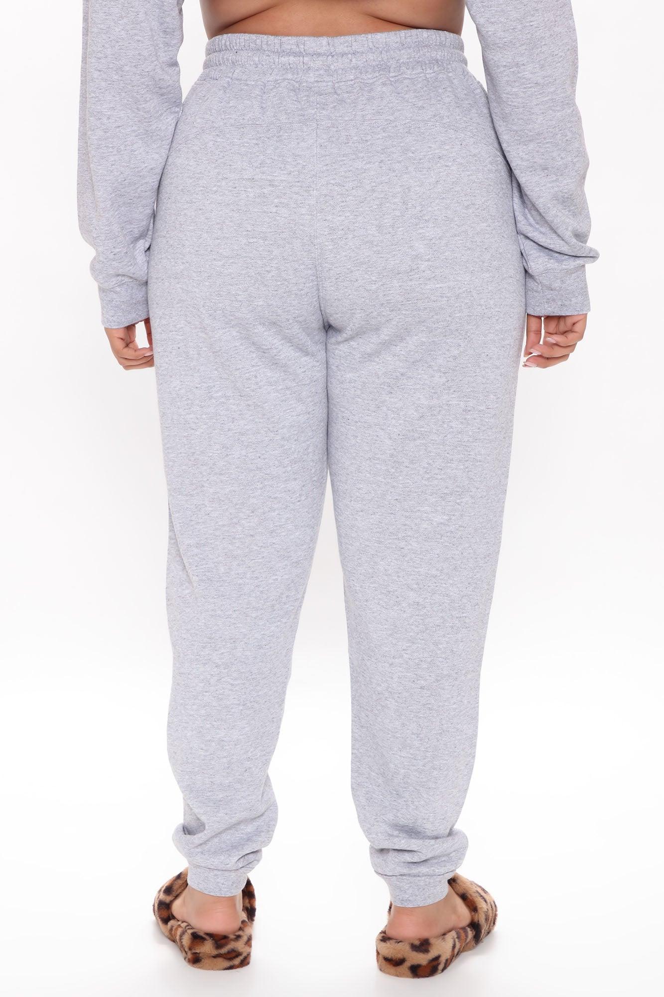 Look Again Joggers - Heather Grey Product Image