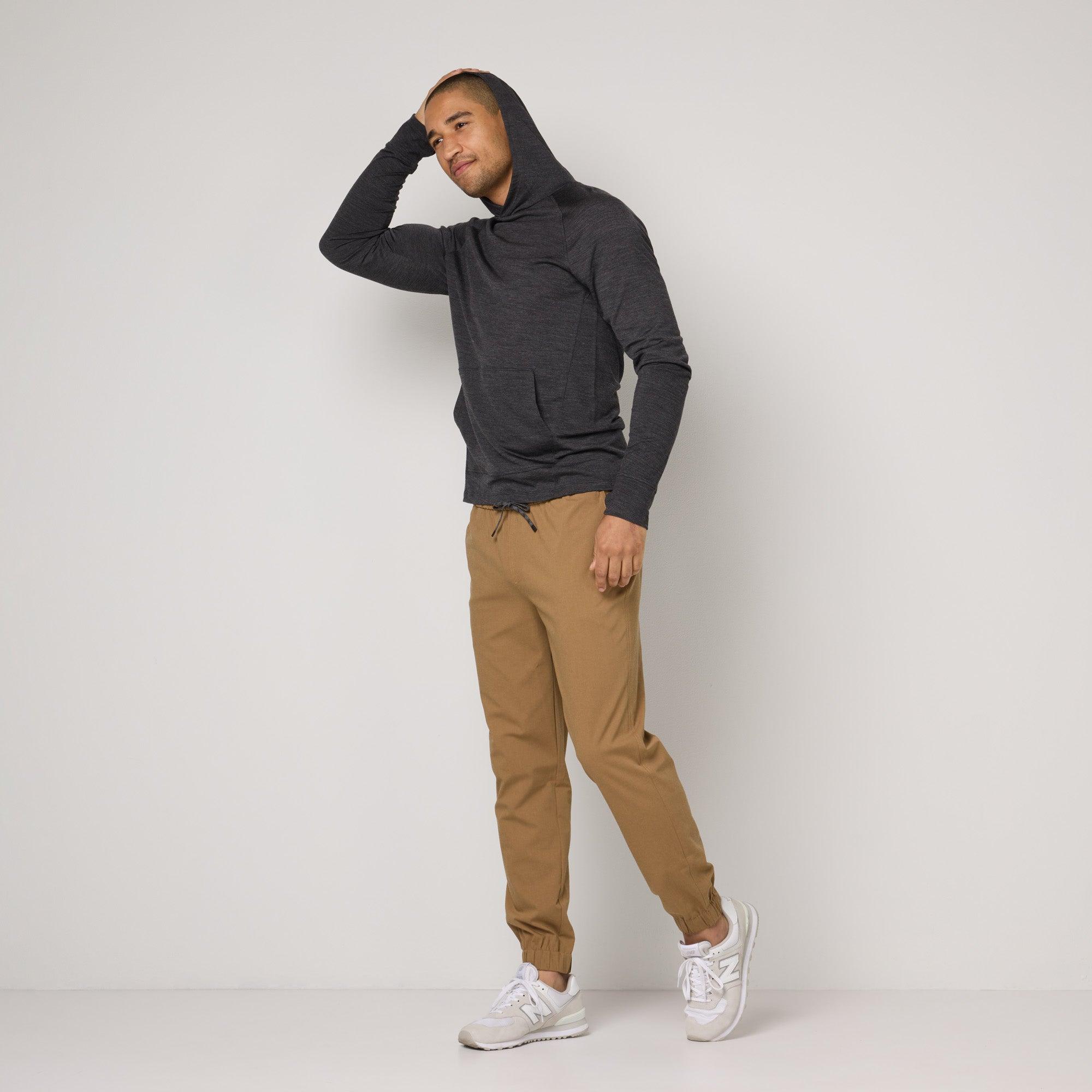 Merino Wool Stretch Tech Jogger | Cedarwood Product Image