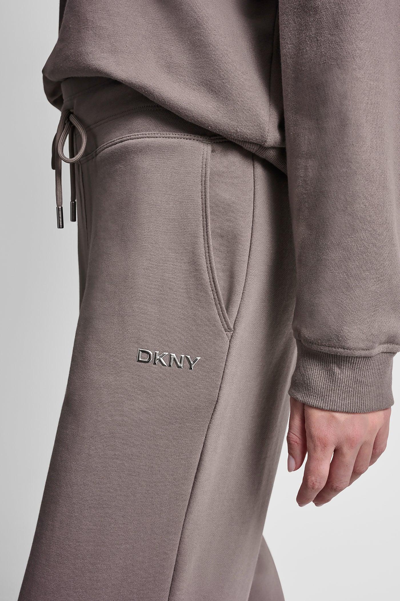 METALLIC BUBBLE LOGO CROPPED HIGH-RISE PANTS Product Image