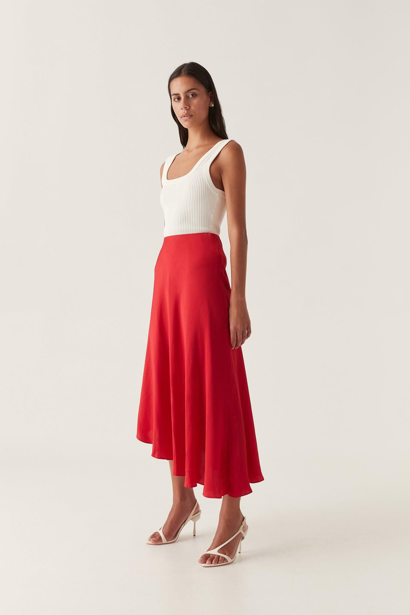 Valeria Asymmetric Midi Skirt Product Image