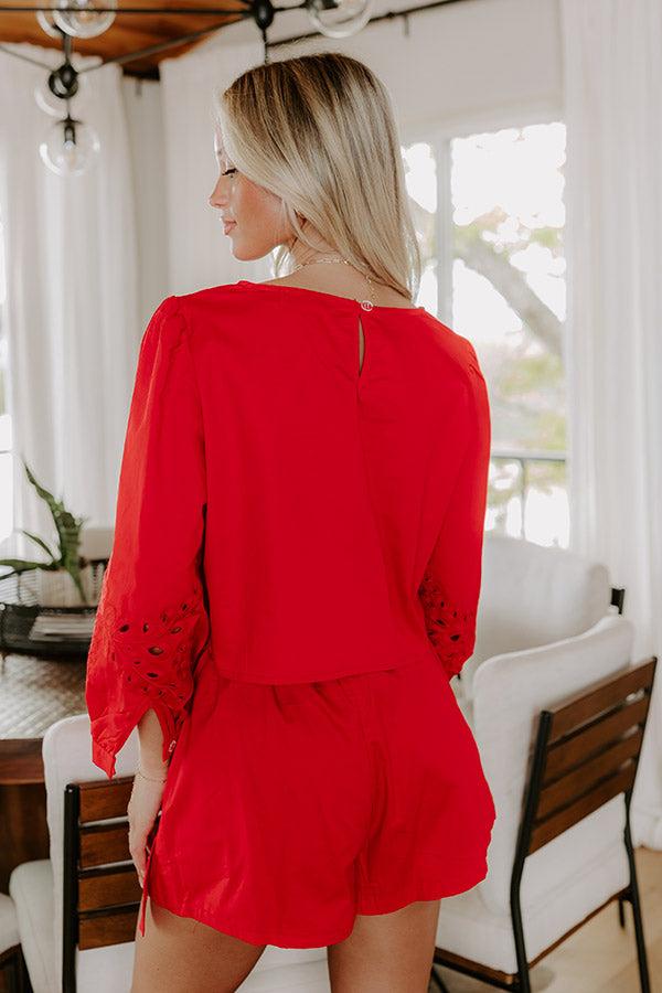 Small Town Parade Embroidered Top Product Image