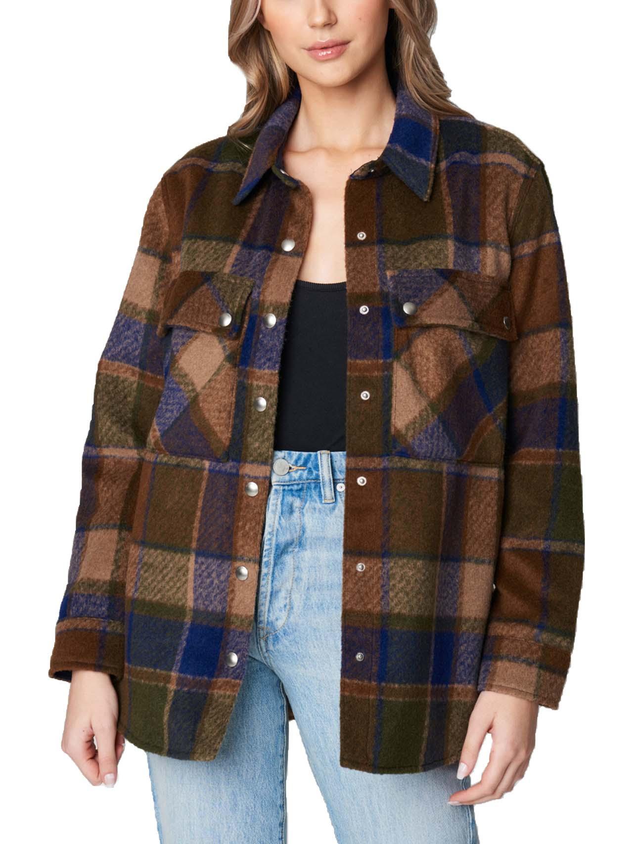 Multi Color Plaid Shacket Product Image