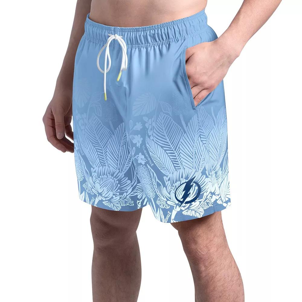 Men's Margaritaville Blue Tampa Bay Lightning Lagoon Fiesta Swim Short,  Product Image
