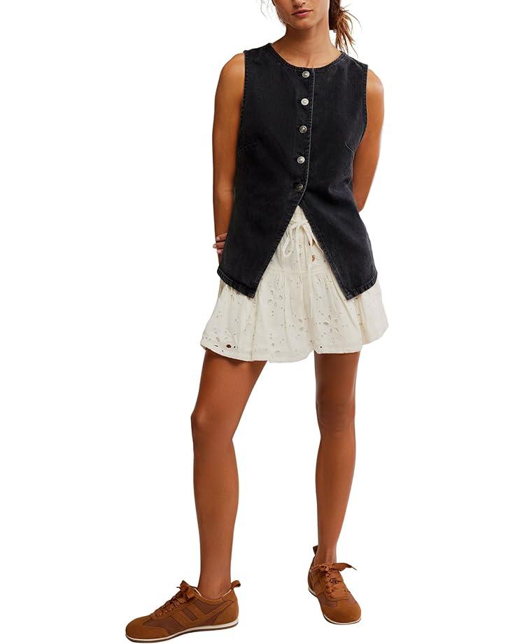 Cass Vest - Pinstripe Linen Product Image