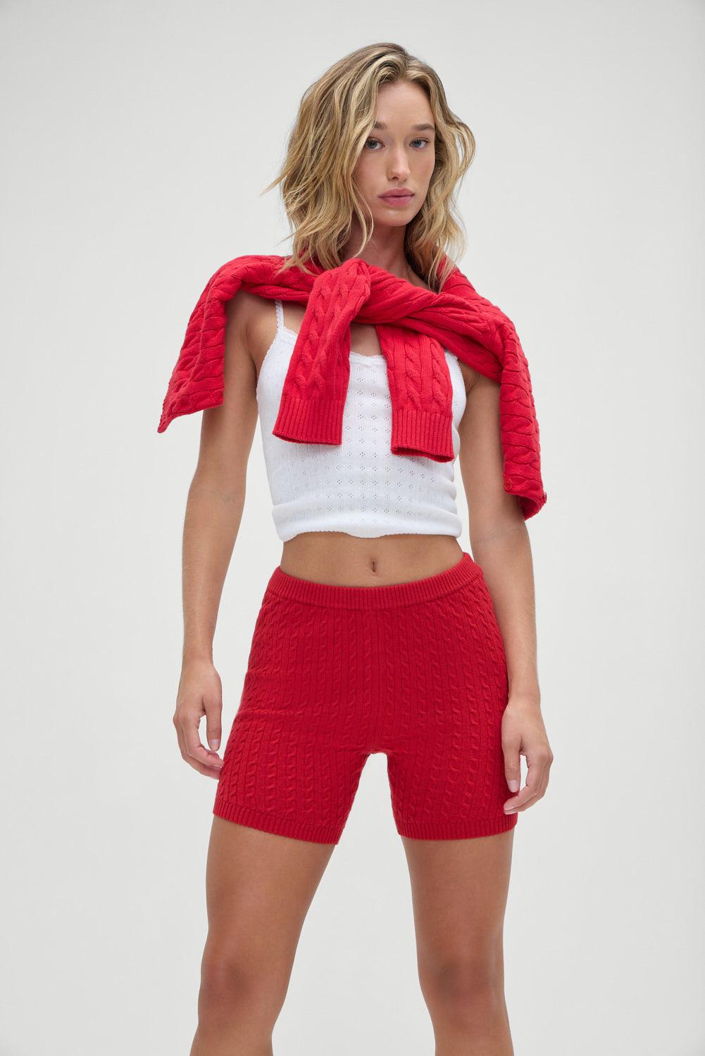 Ariel Knit Shorts - Heartstrings Product Image