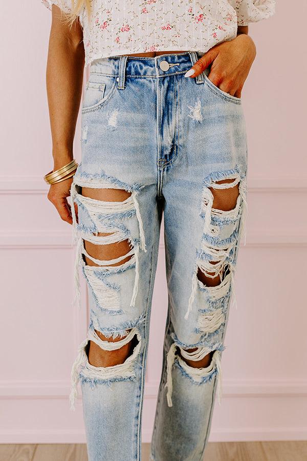 Risen The Ellie High Waist Distressed Jean Product Image