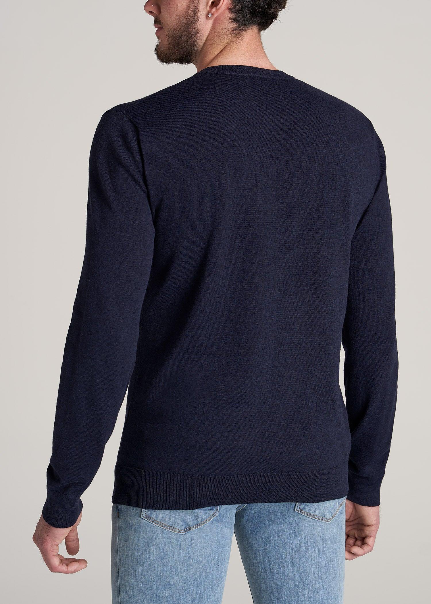 Everyday V-Neck Sweater for Tall Men in Patriot Blue Male Product Image