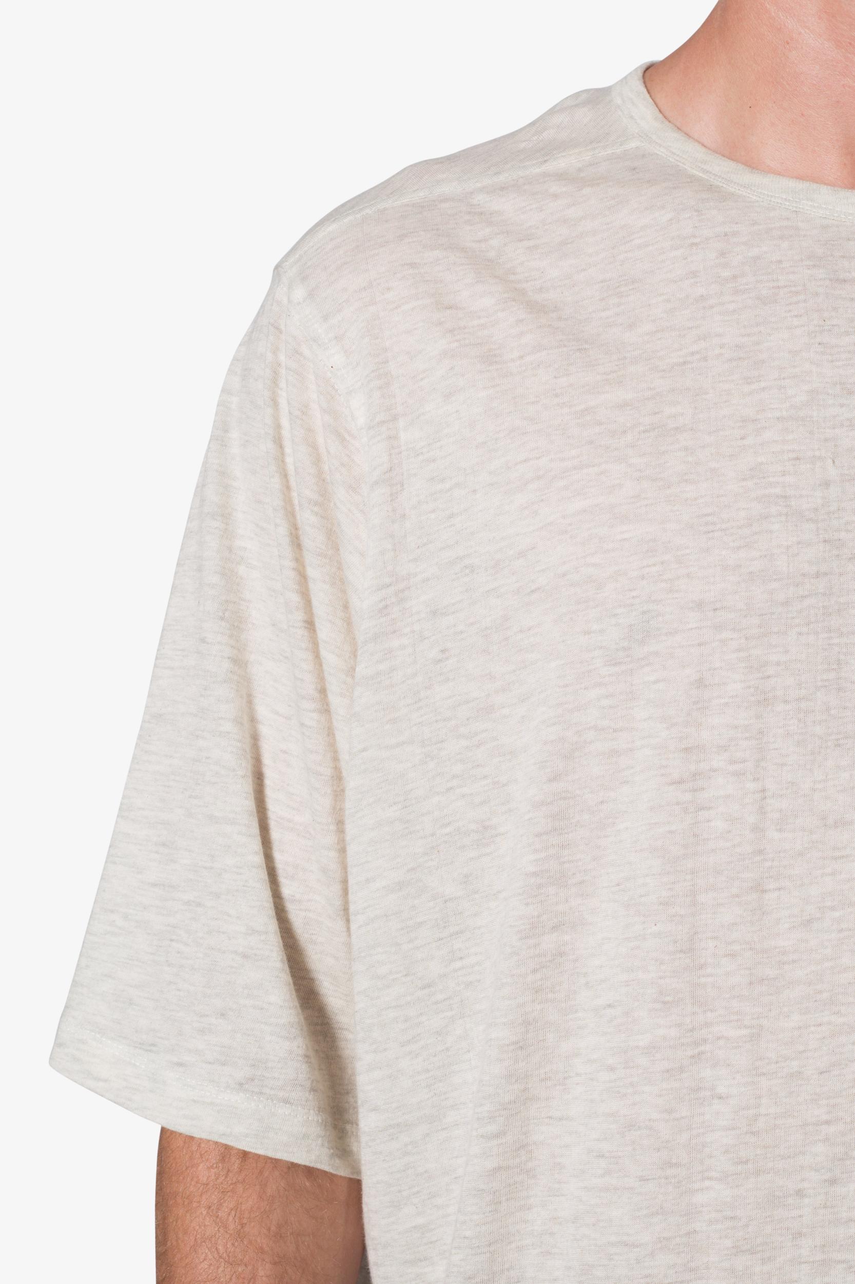 Sheer Gauze Tee - Grey Product Image