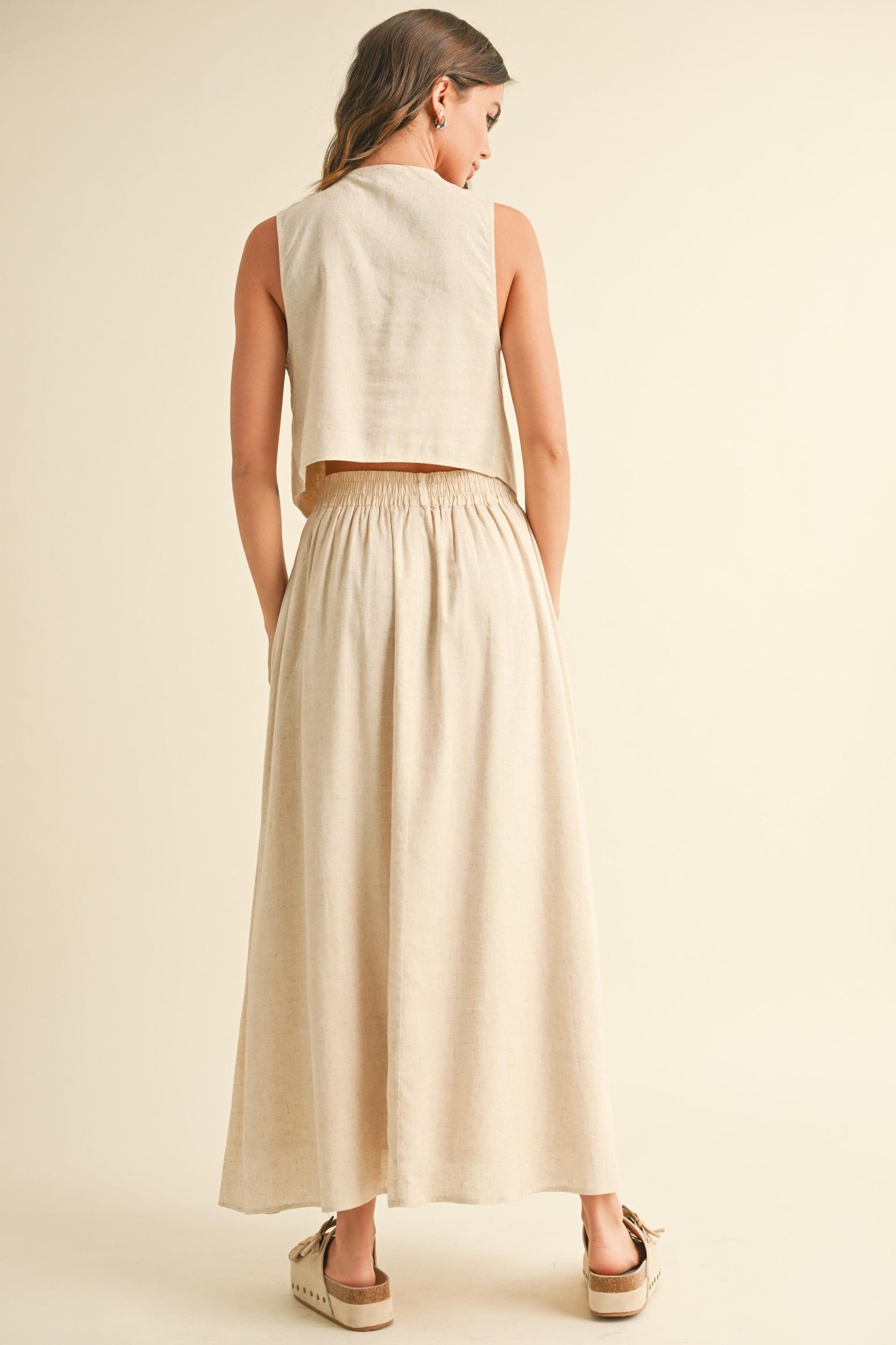 Maxi Linen Skirt Product Image