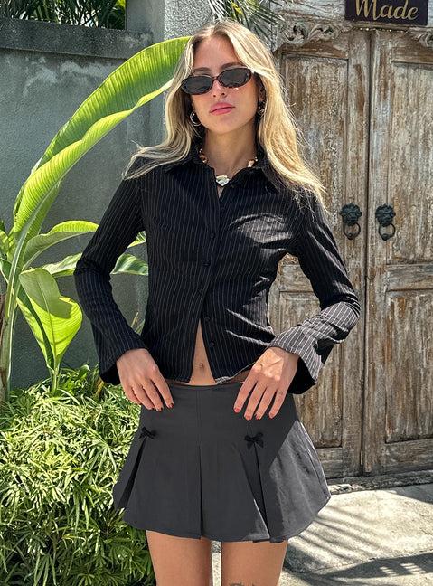 Anni Stripe Shirt Pinstripe Product Image