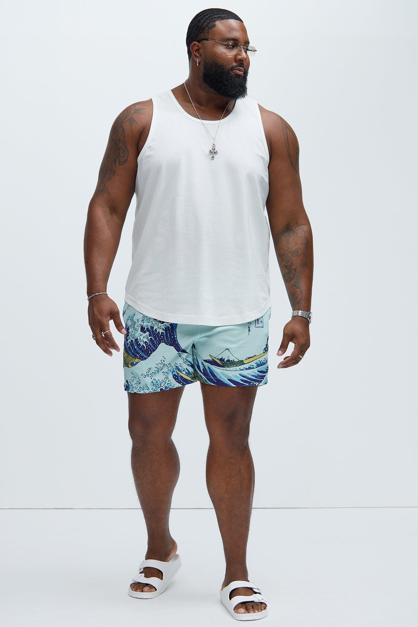 Essential Scallop Tank Top - White Product Image