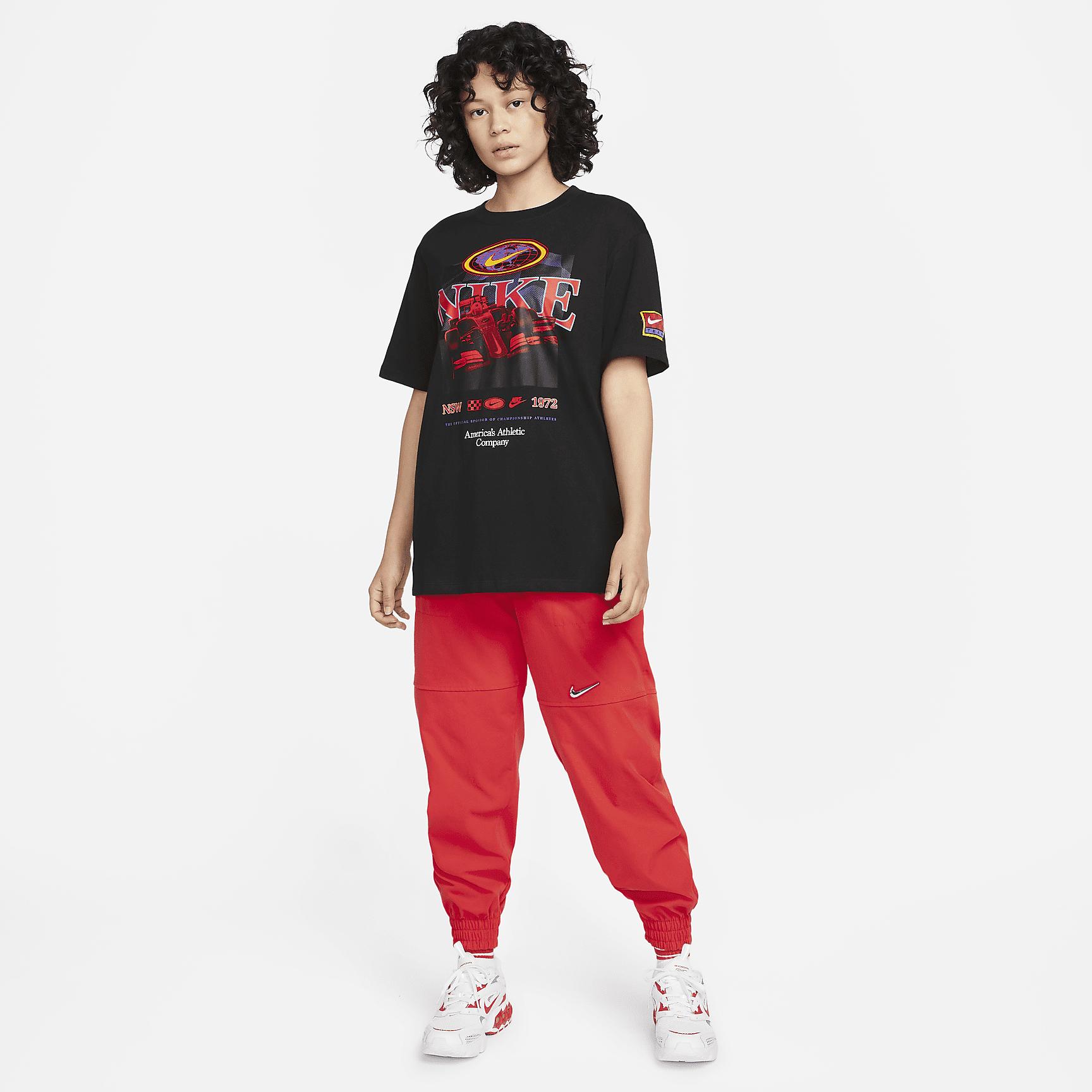 Womens Nike Sportswear Essential Americana T-Shirt | DV9658-010 Product Image