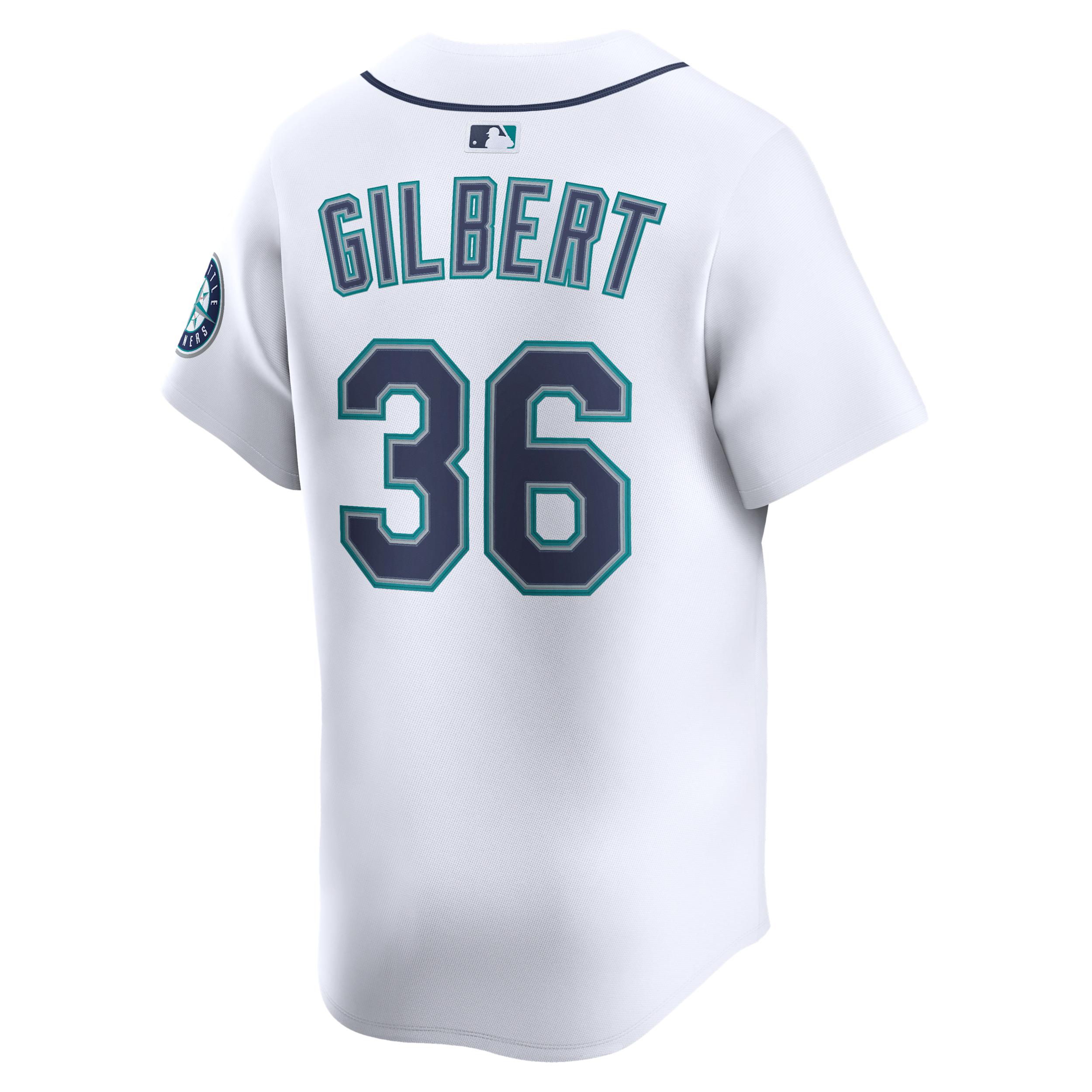 Logan Gilbert Seattle Mariners Nike Mens Dri-FIT ADV MLB Limited Jersey | LM25MVHOMV9-5C8 Product Image