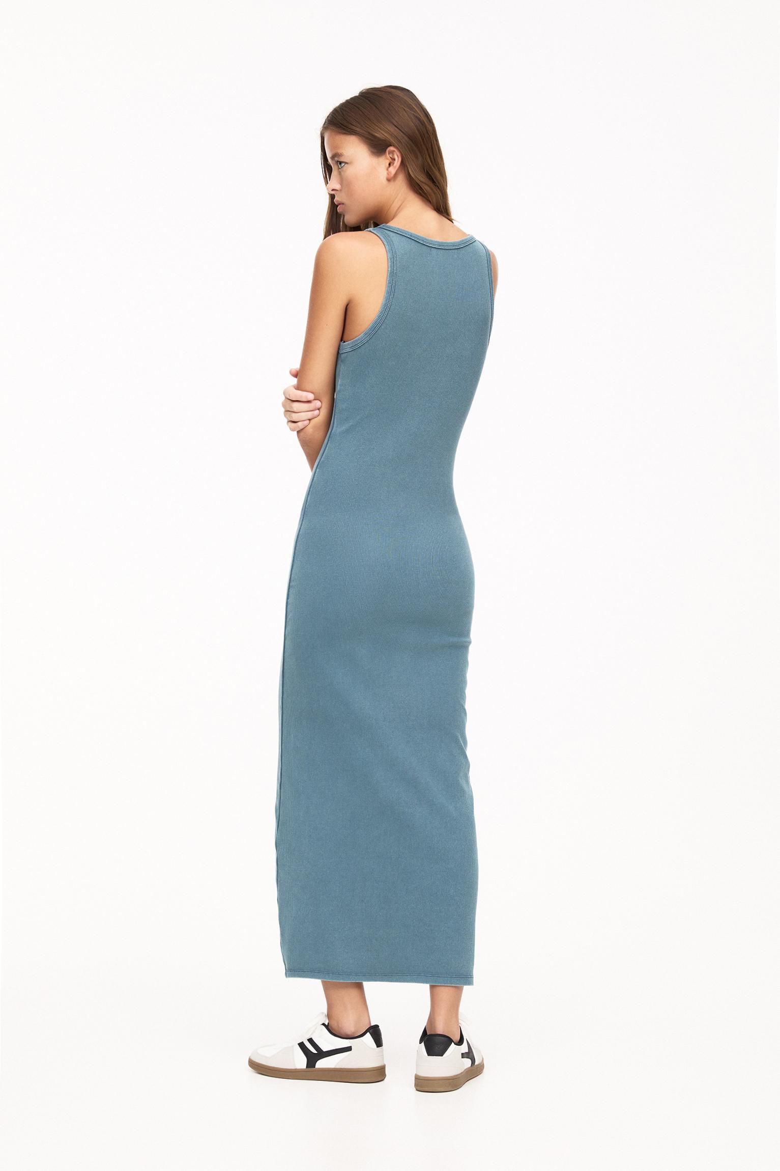 Strappy ribbed midi dress Product Image
