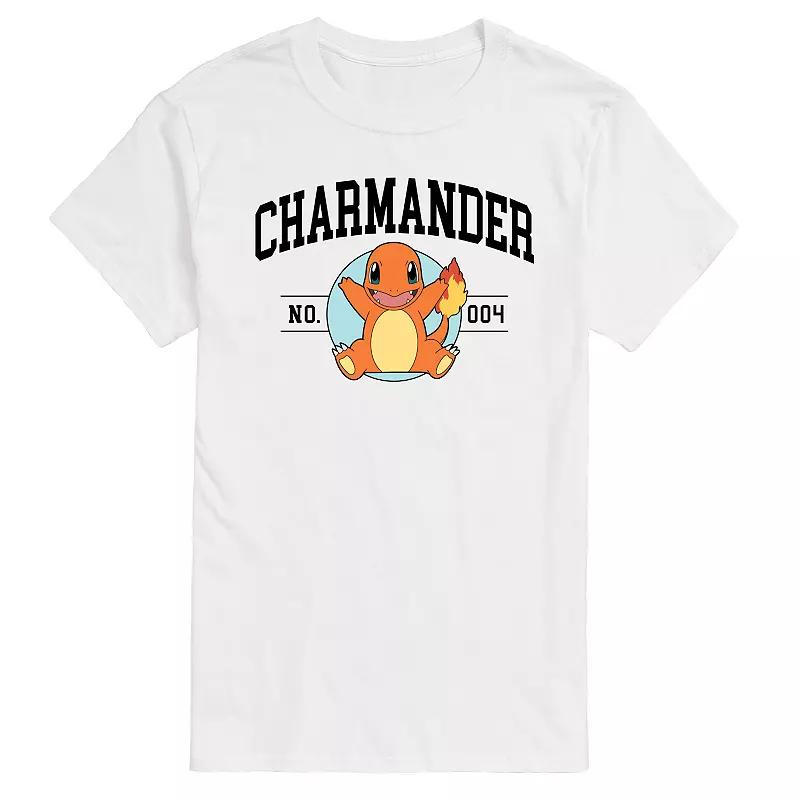 Big & Tall Pokemon Charmander Collegiate Graphic Tee, Men's,  Product Image