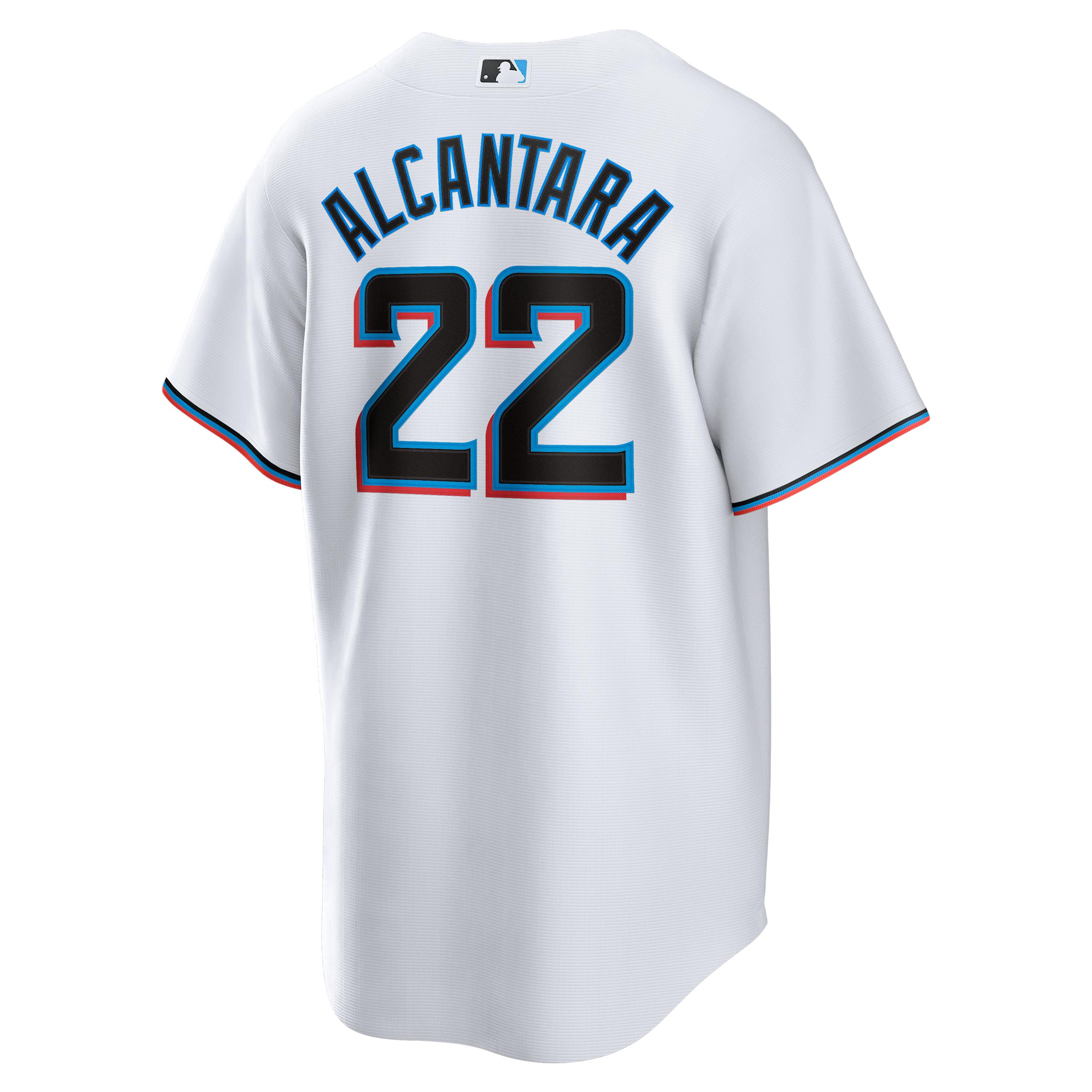 Sandy Alcantara Miami Marlins Nike Mens MLB Replica Jersey | T770MQWHMQ7-1Z0 Product Image