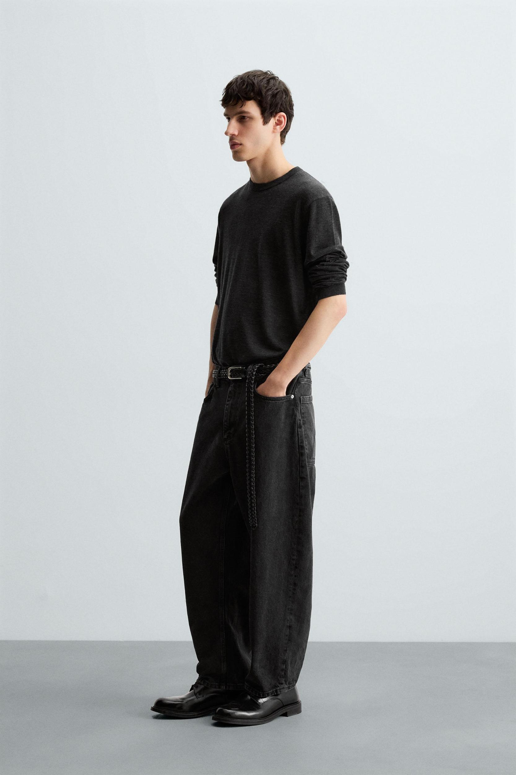 TAPERED WIDE FIT JEANS Product Image