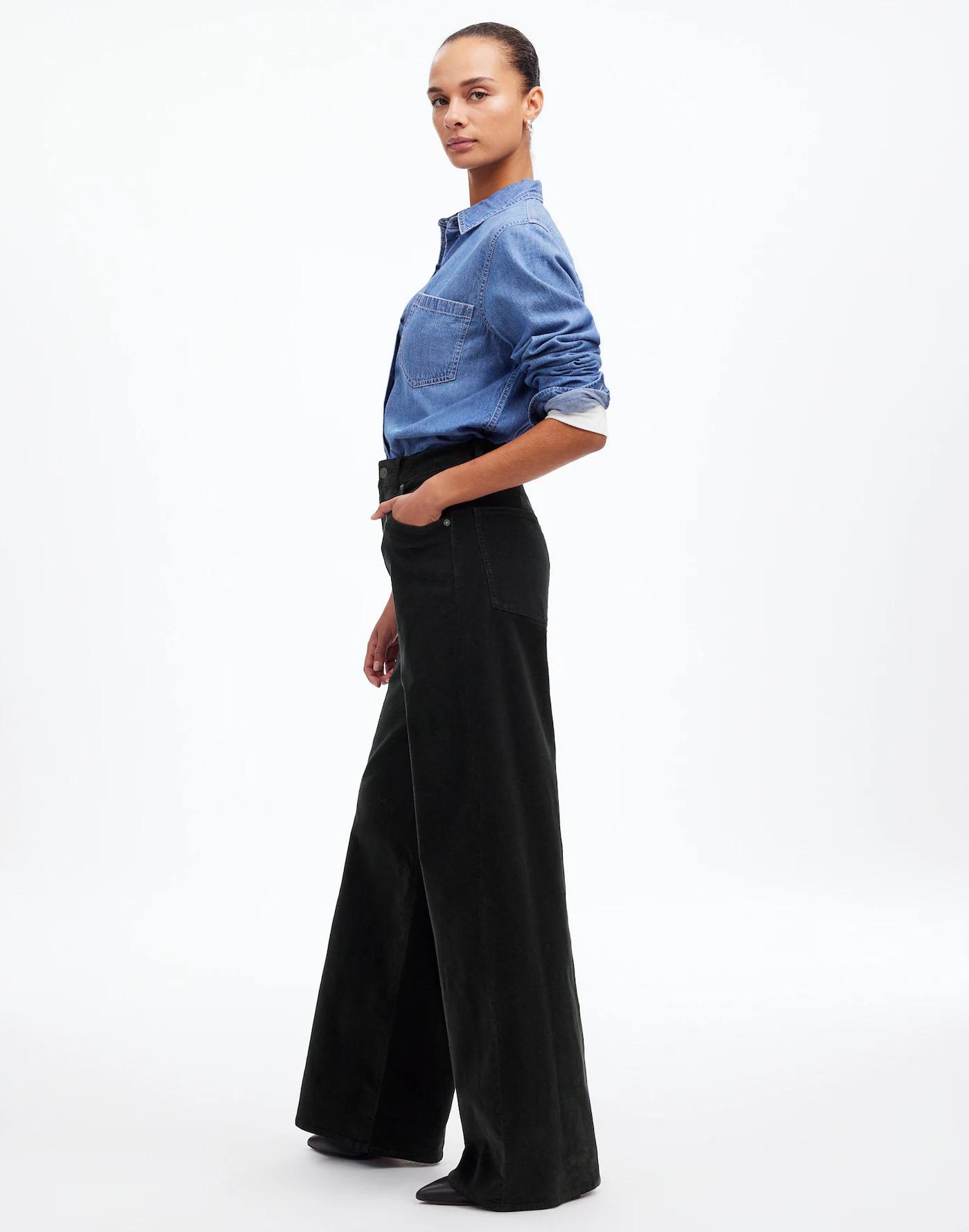 Superwide-Leg Pants in Corduroy Product Image