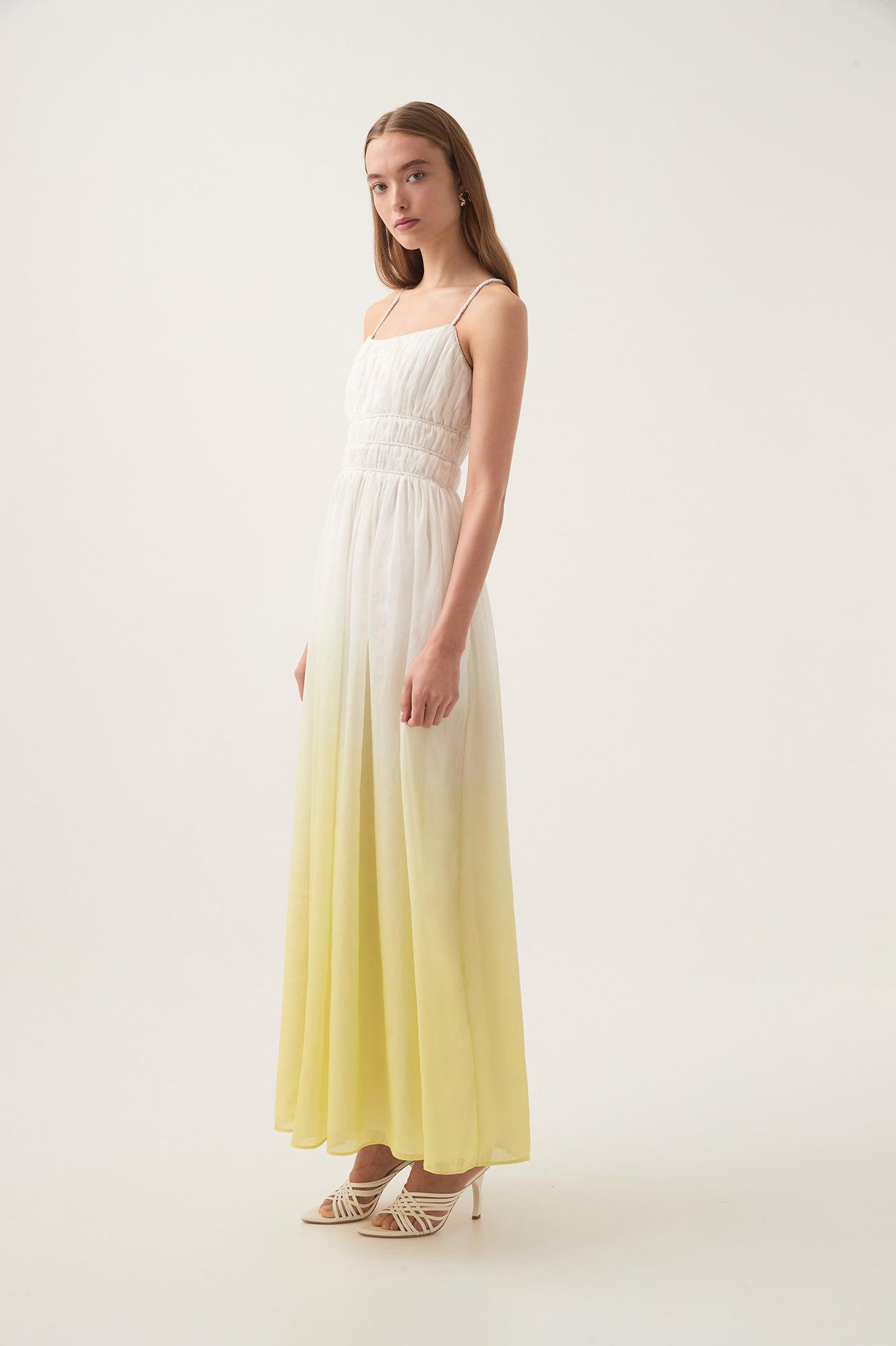 Acapella Ruched Midi Dress Product Image