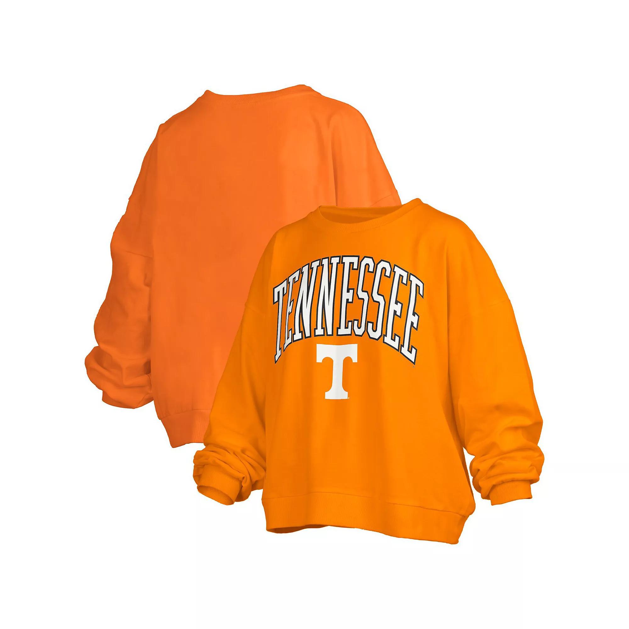 Women's Pressbox Tennessee Orange Tennessee Volunteers Janise Arch Over Logo Waist Length Over Product Image