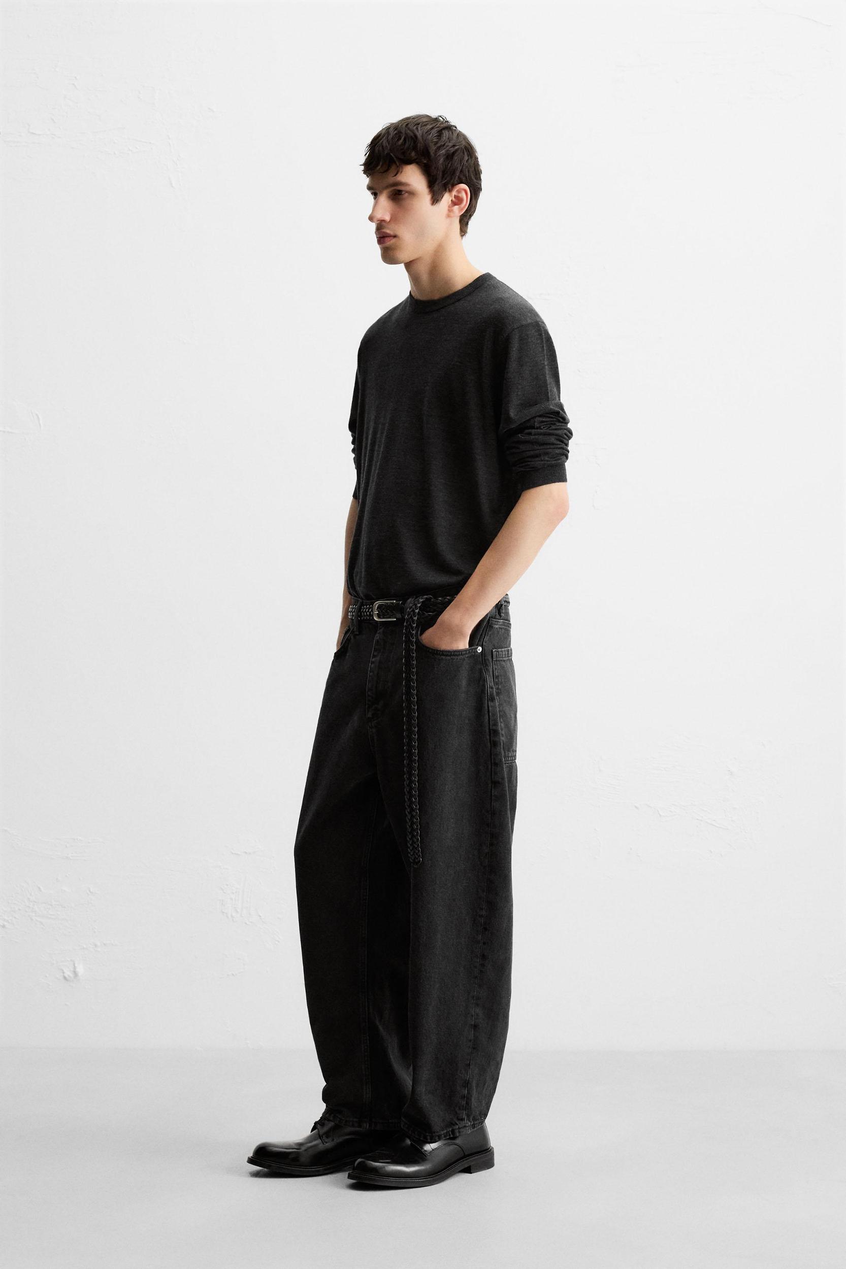 TAPERED WIDE FIT JEANS Product Image