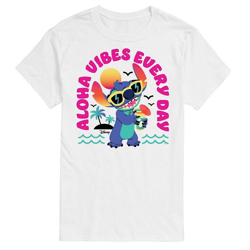 Disneys Lilo & Stitch Big & Tall Aloha Vibes Every Day Graphic Tee, Mens Product Image