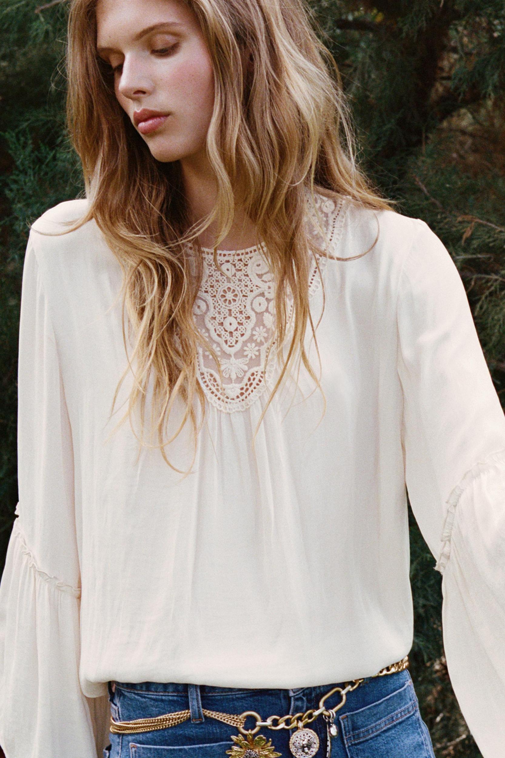 FLUID GATHERED BLOUSE Product Image