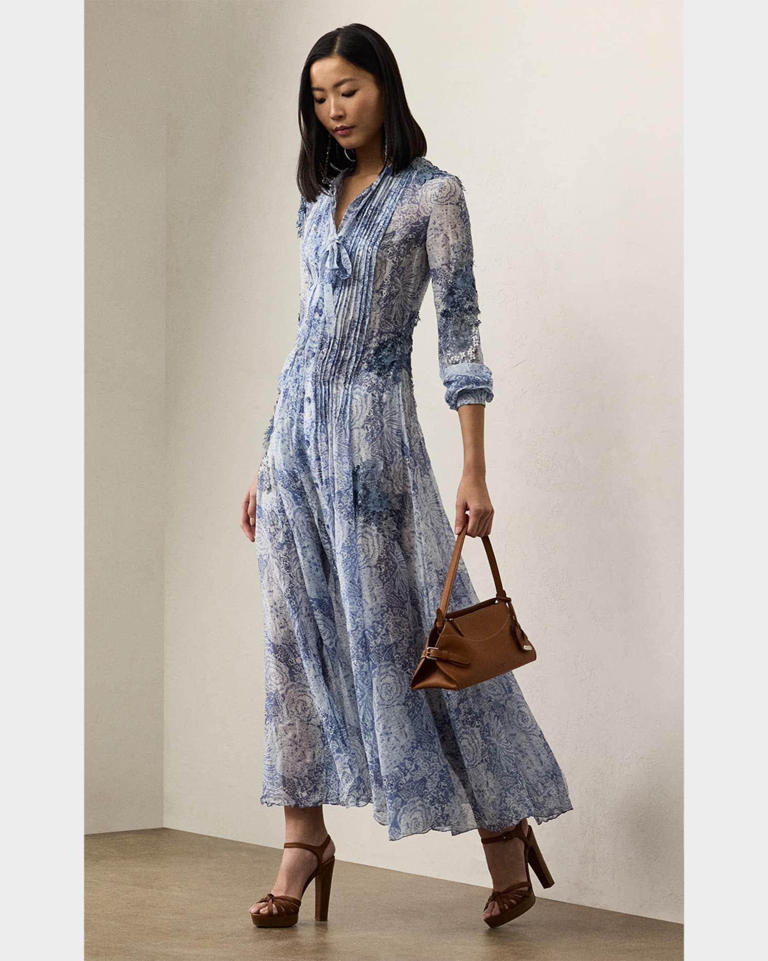 Hannes Floral Print Gauze Maxi Dress Product Image