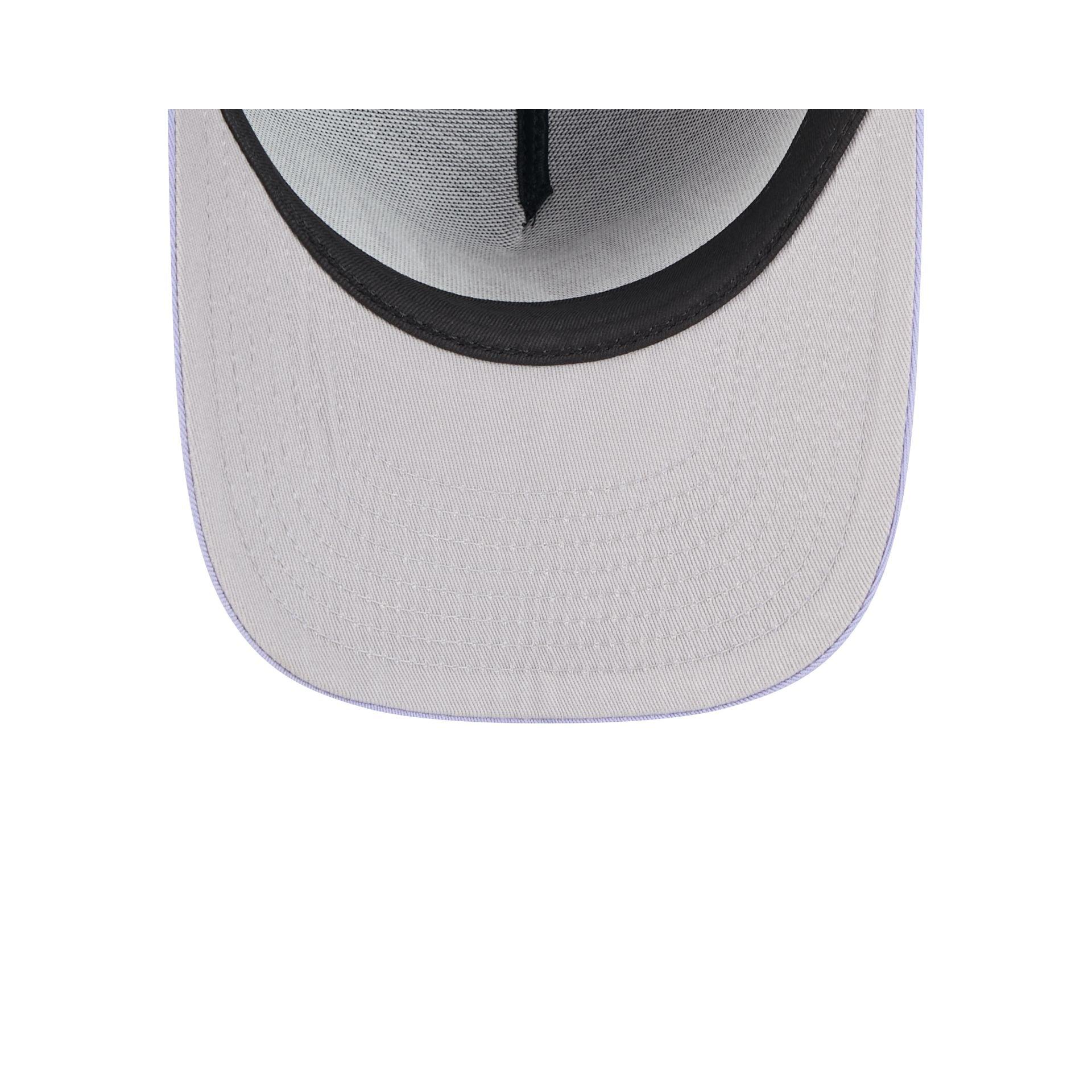 Utah Jazz Navy Lavender 9FIFTY A-Frame Snapback Hat Male Product Image