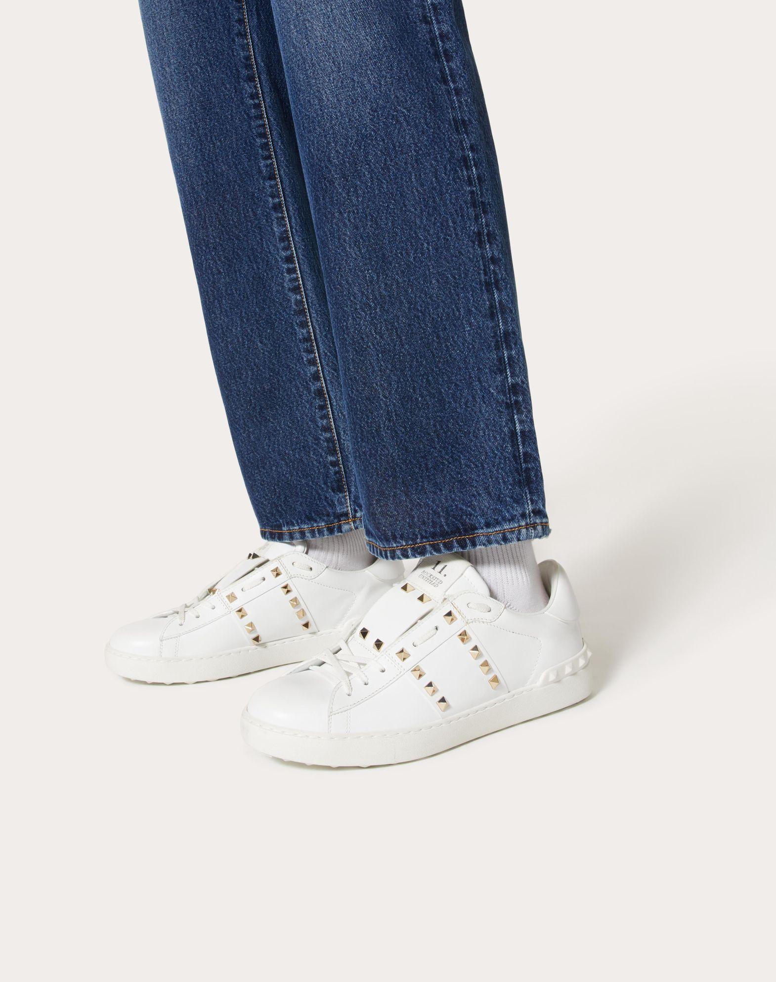 CALFSKIN ROCKSTUD UNTITLED SNEAKER Product Image
