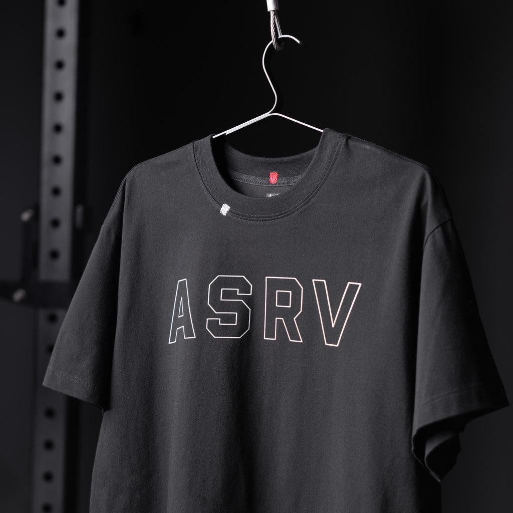 0797. Tech Essential™ Relaxed Tee - Black "Outline" Product Image