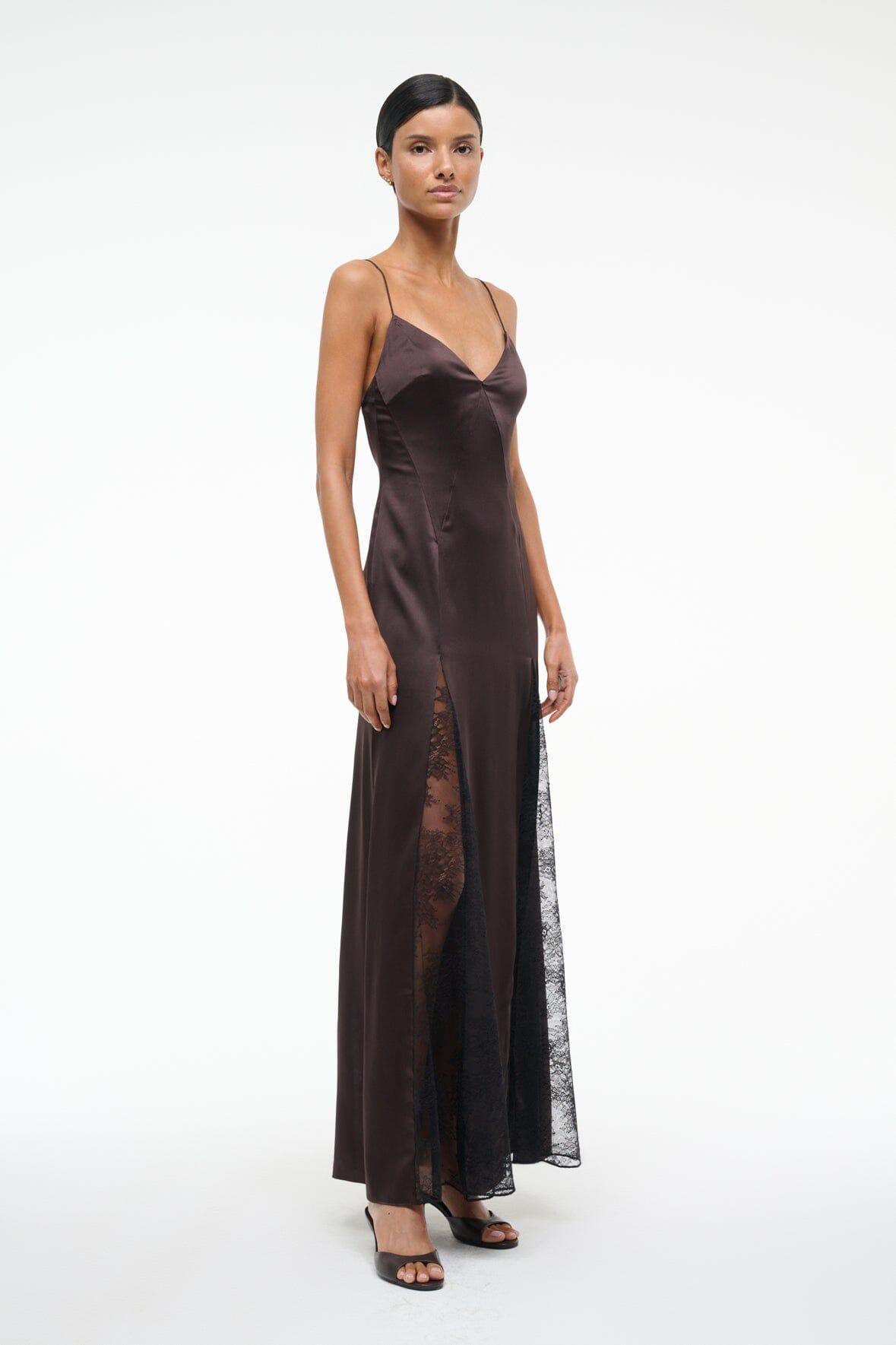 TRINITY SILK DRESS | EARTH Product Image