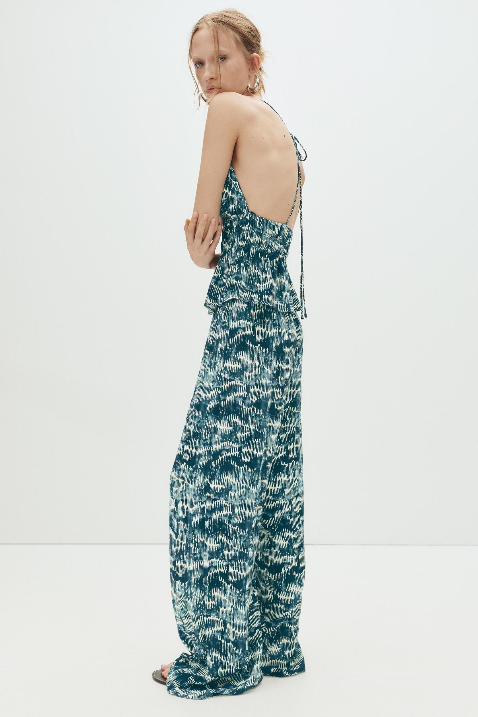 Printed gathered top Product Image