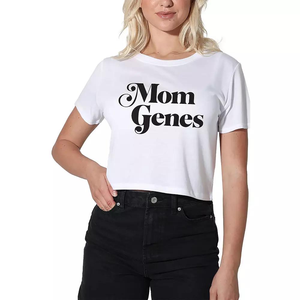 Women's Suburban Riot Mom Genes Dylan Cropped Graphic Tee, Girl's,  Product Image