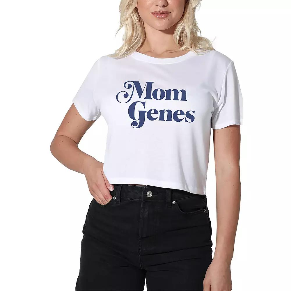Women's Suburban Riot Mom Genes Dylan Cropped Graphic Tee, Girl's,  Product Image