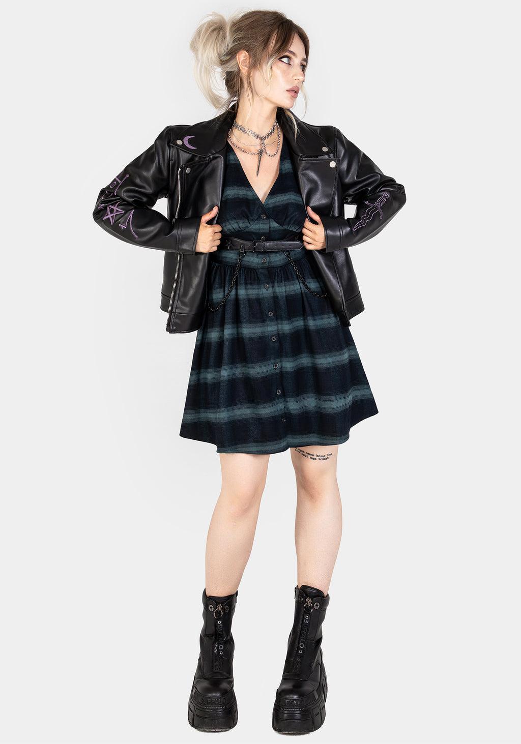 Greenlee Check Mini Dress Product Image