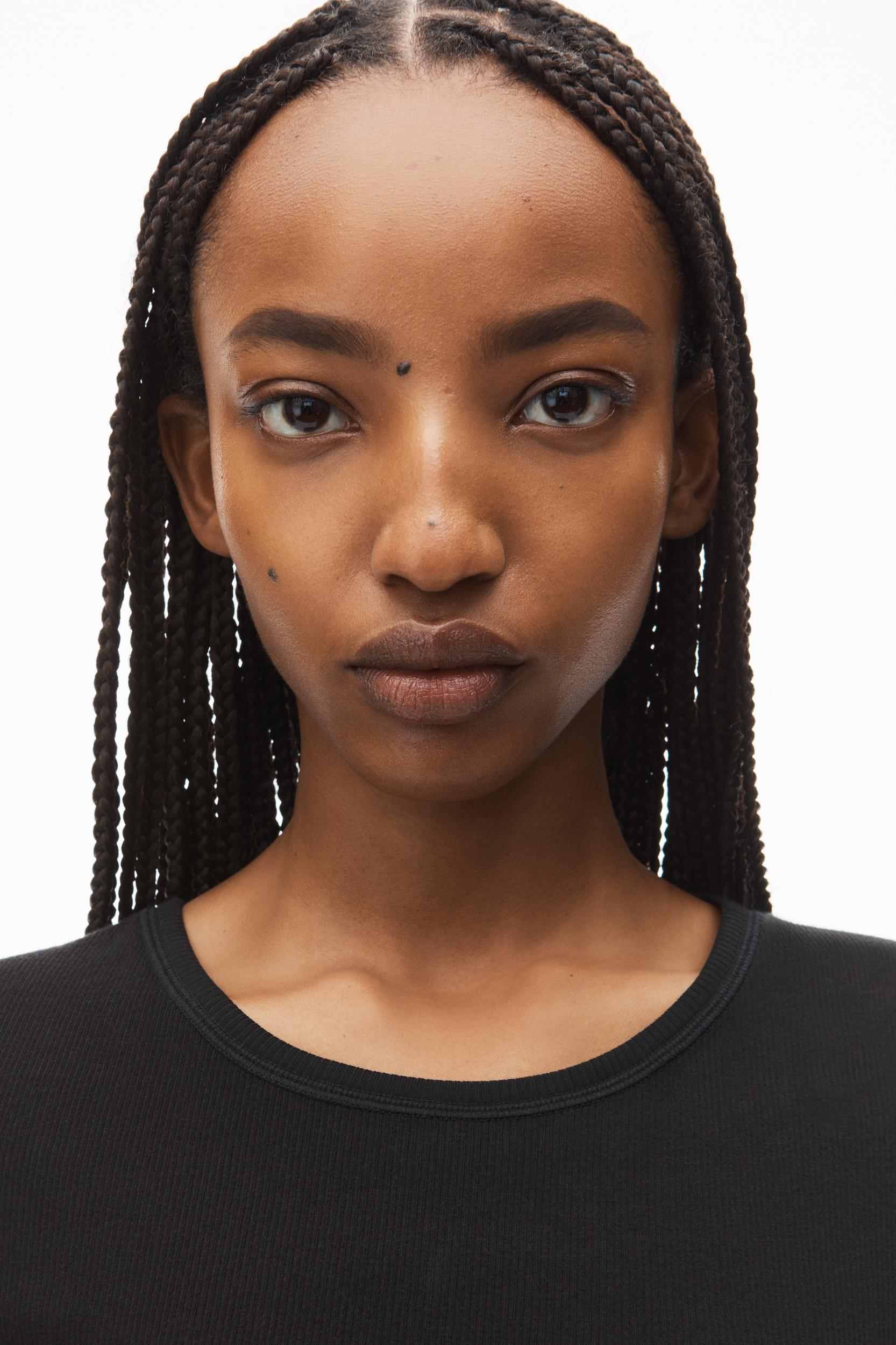 Short-sleeve Bodysuit In Rib-knit Jersey Product Image