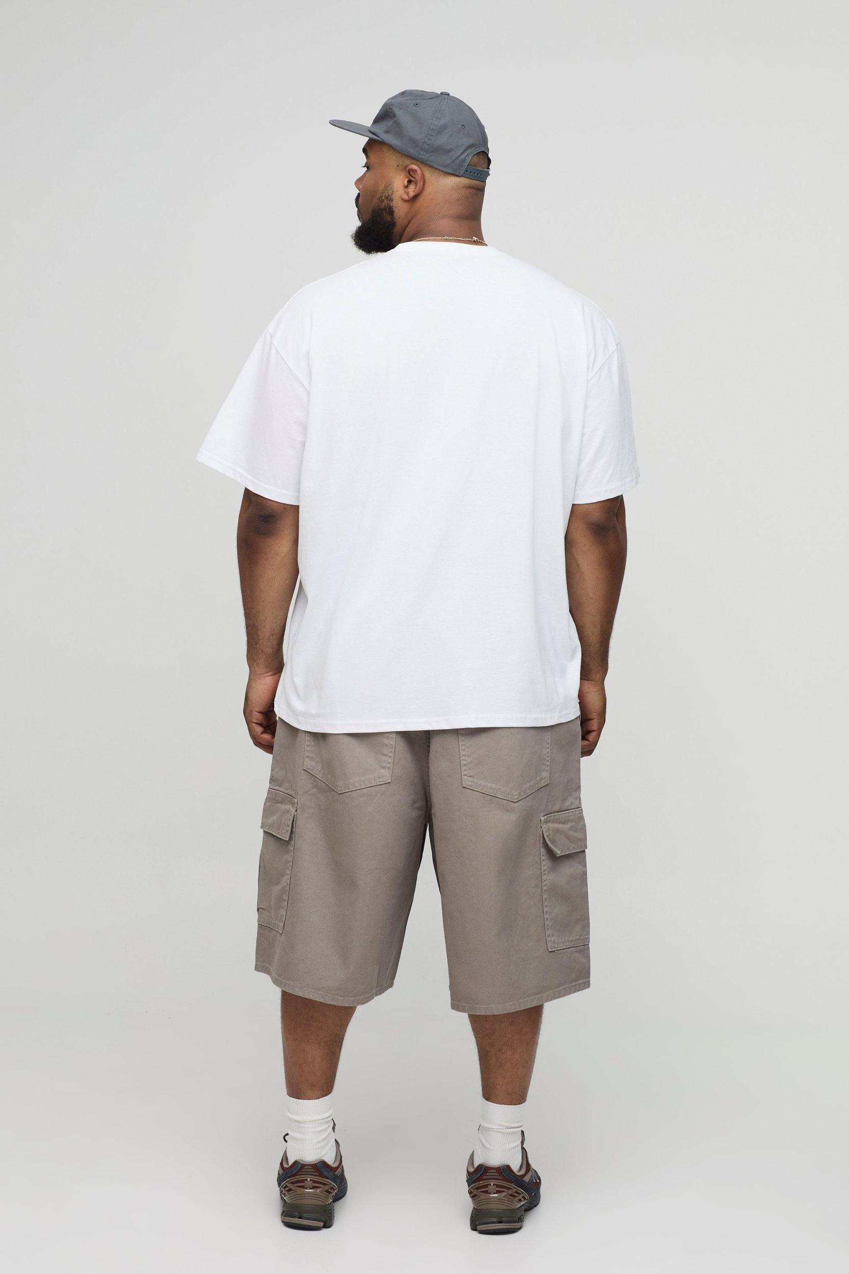 Plus Oversized Monaco Racing Car Print T-Shirt | boohooMAN USA Product Image