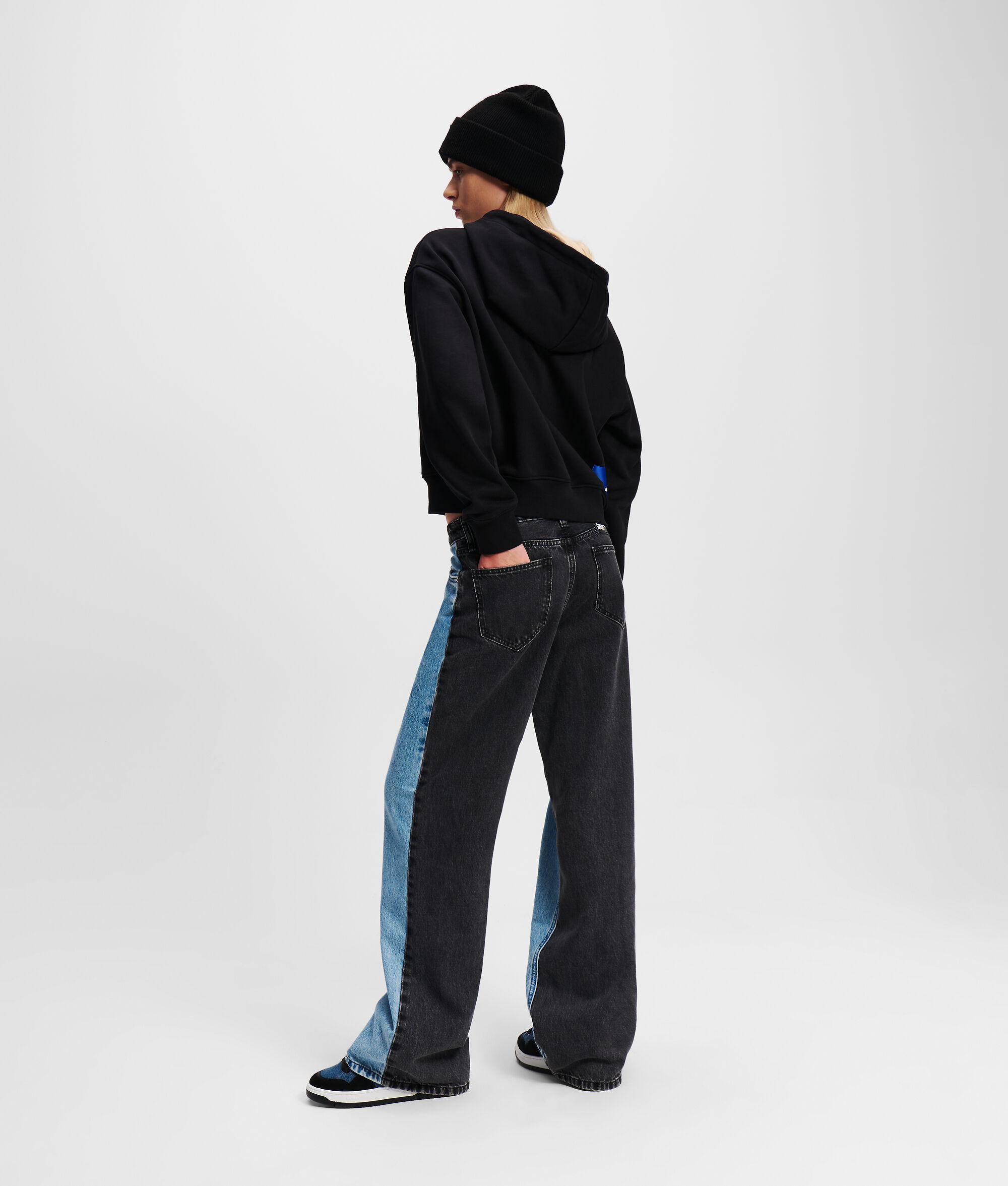 MID-RISE RELAXED BLOCKED JEANS Product Image