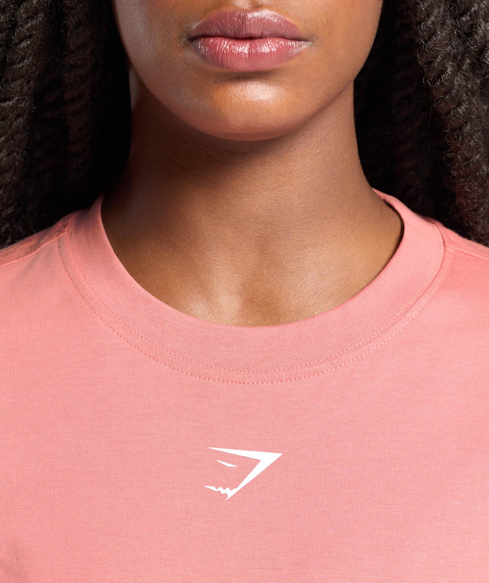 Gymshark Fraction Oversized T-Shirt - Classic Pink Female Product Image