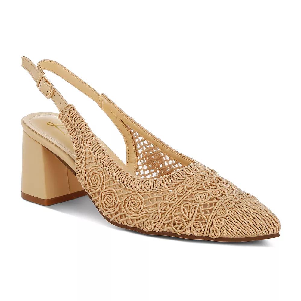 London Rag Tolina Women's Kitten Heels, Size: 5, Beige Product Image