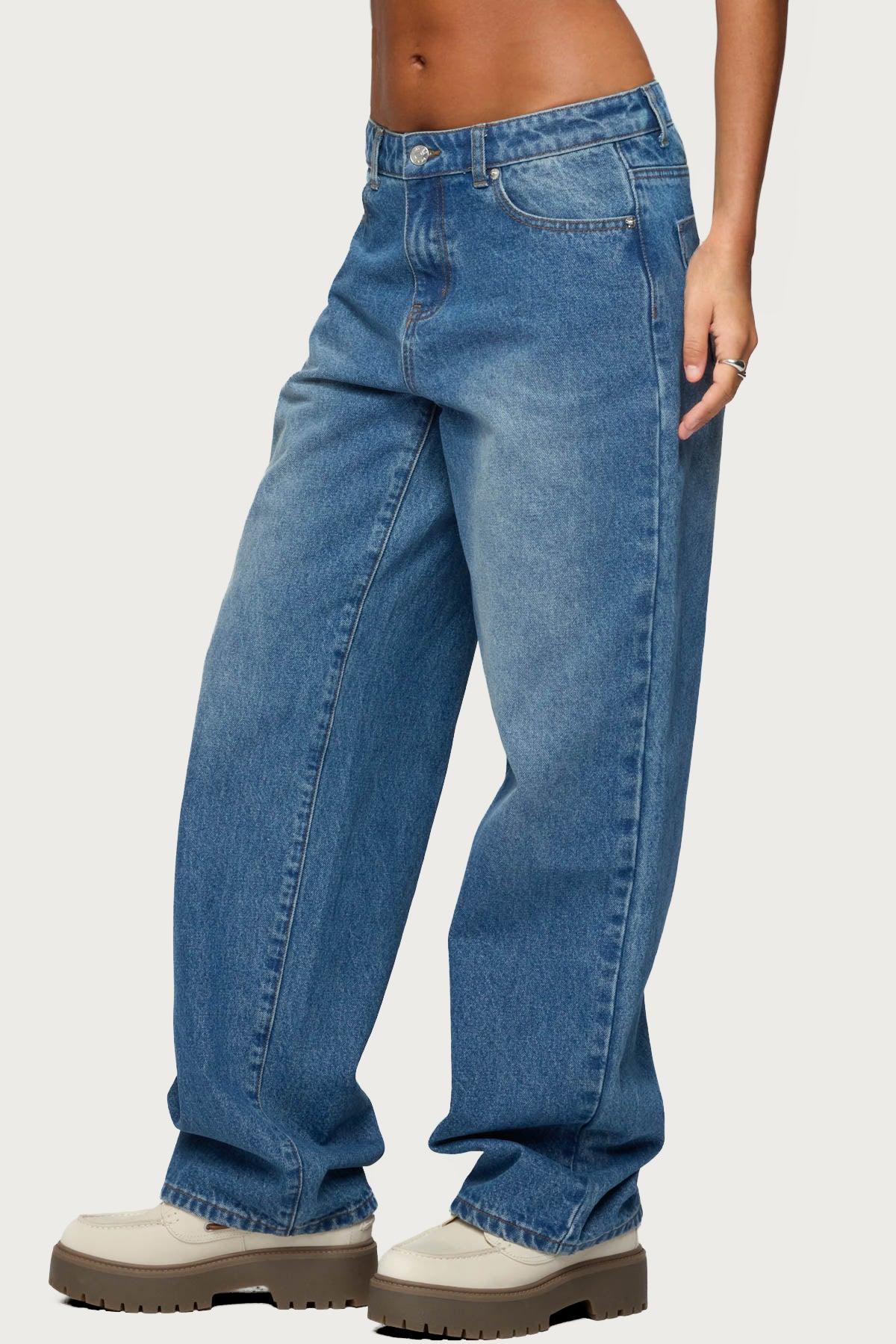 Rorie Mid Rise Straight Leg Jeans Product Image