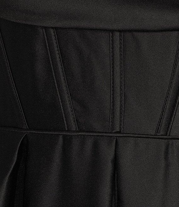 Blondie Nites Stone Sweetheart Drape Neck Tie Back A-Line Ball Gown Product Image