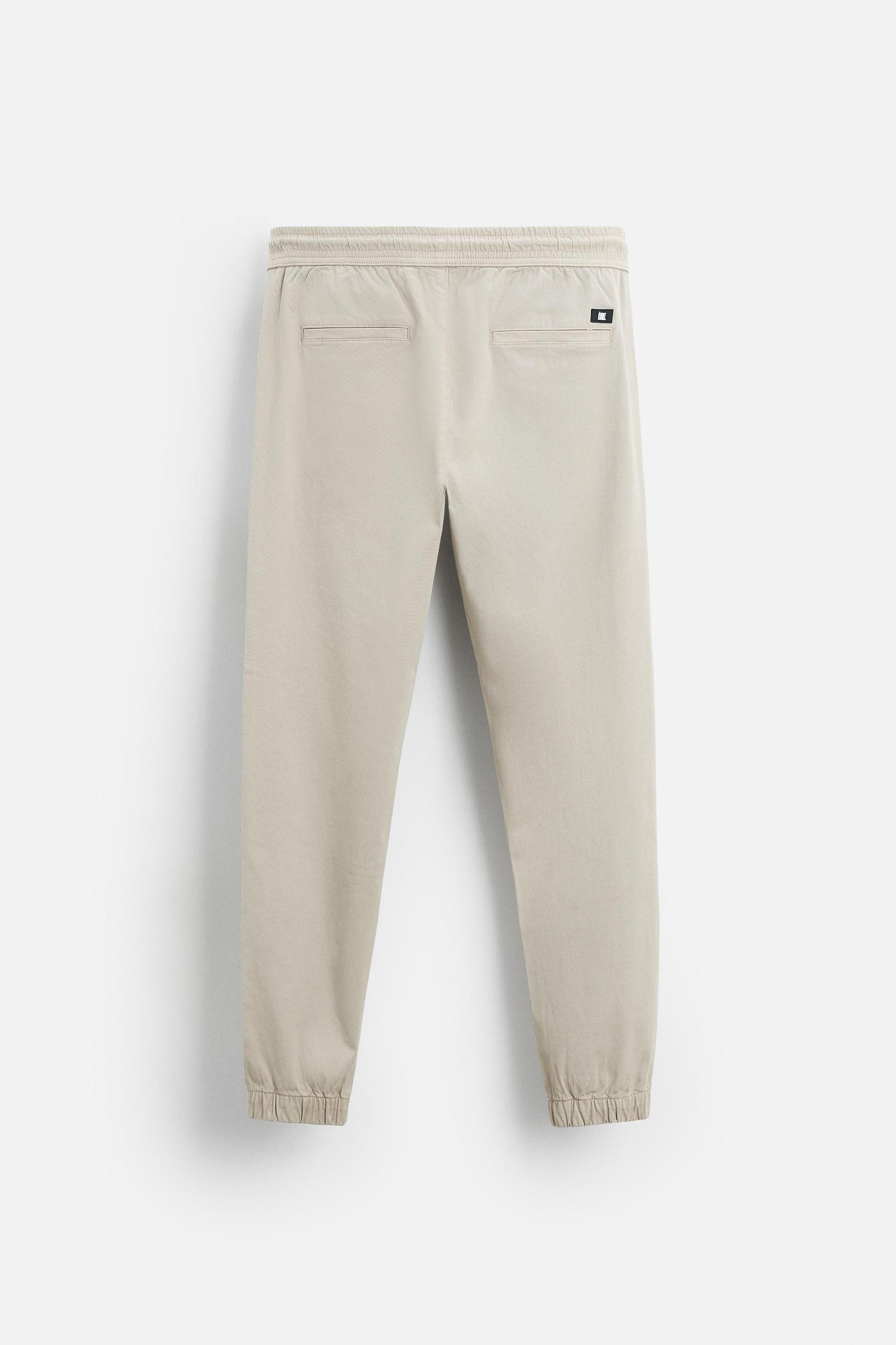 WASHED JOGGER WAIST PANTS Product Image