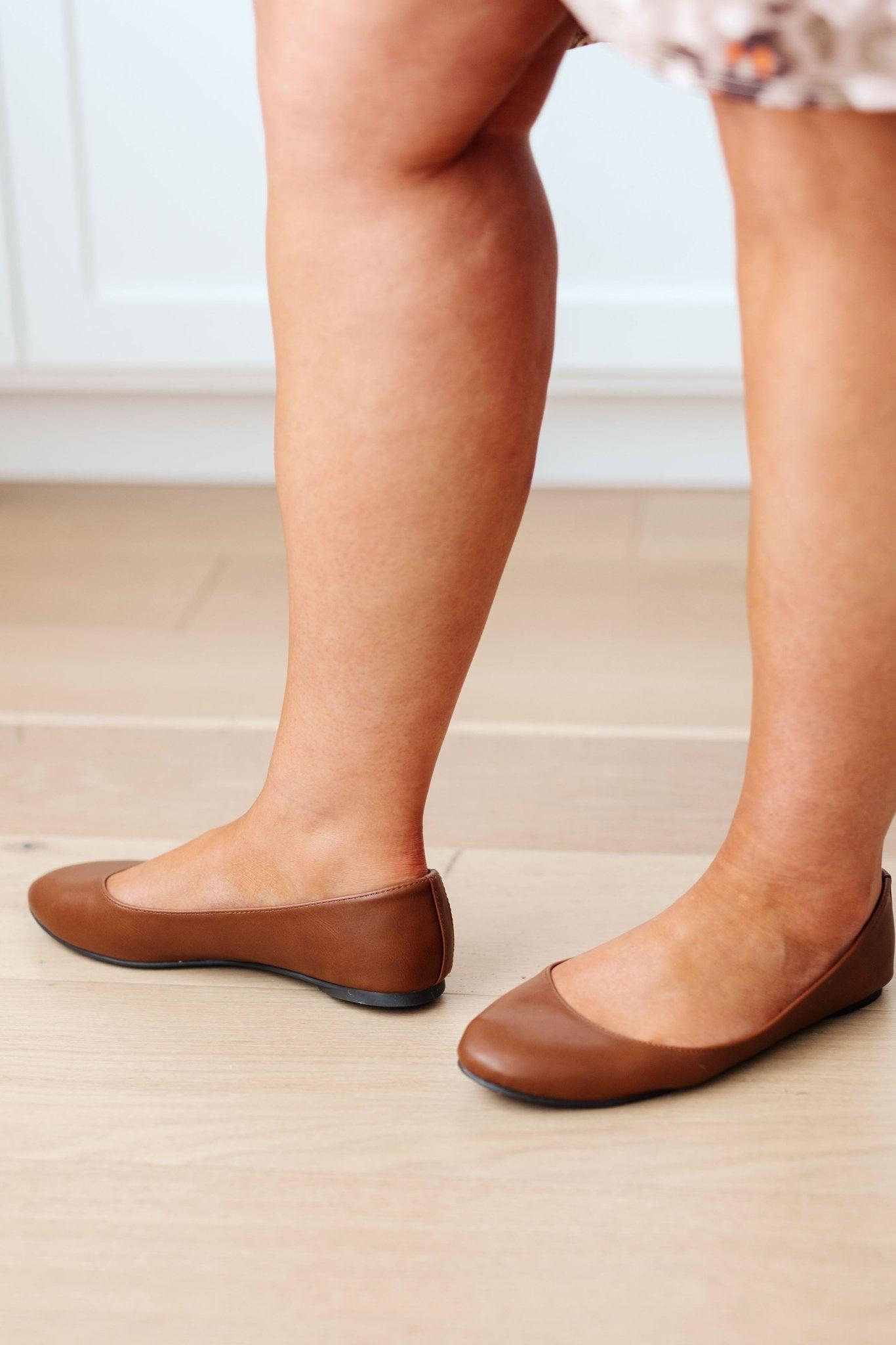 On Your Toes Ballet Flats in Camel (Online Exclusive) Product Image