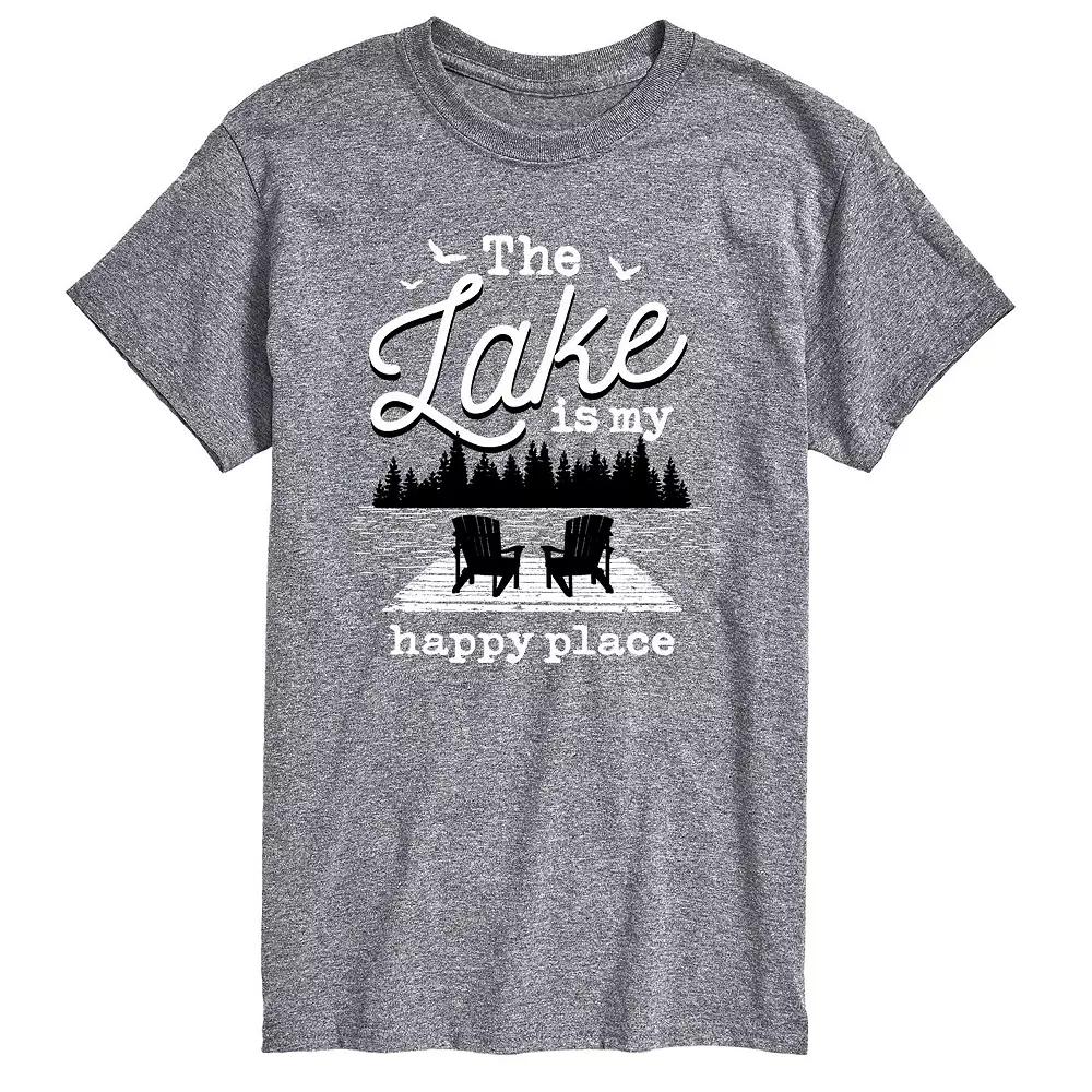 Big & Tall Lake Happy Place Tee, Men's,  Product Image
