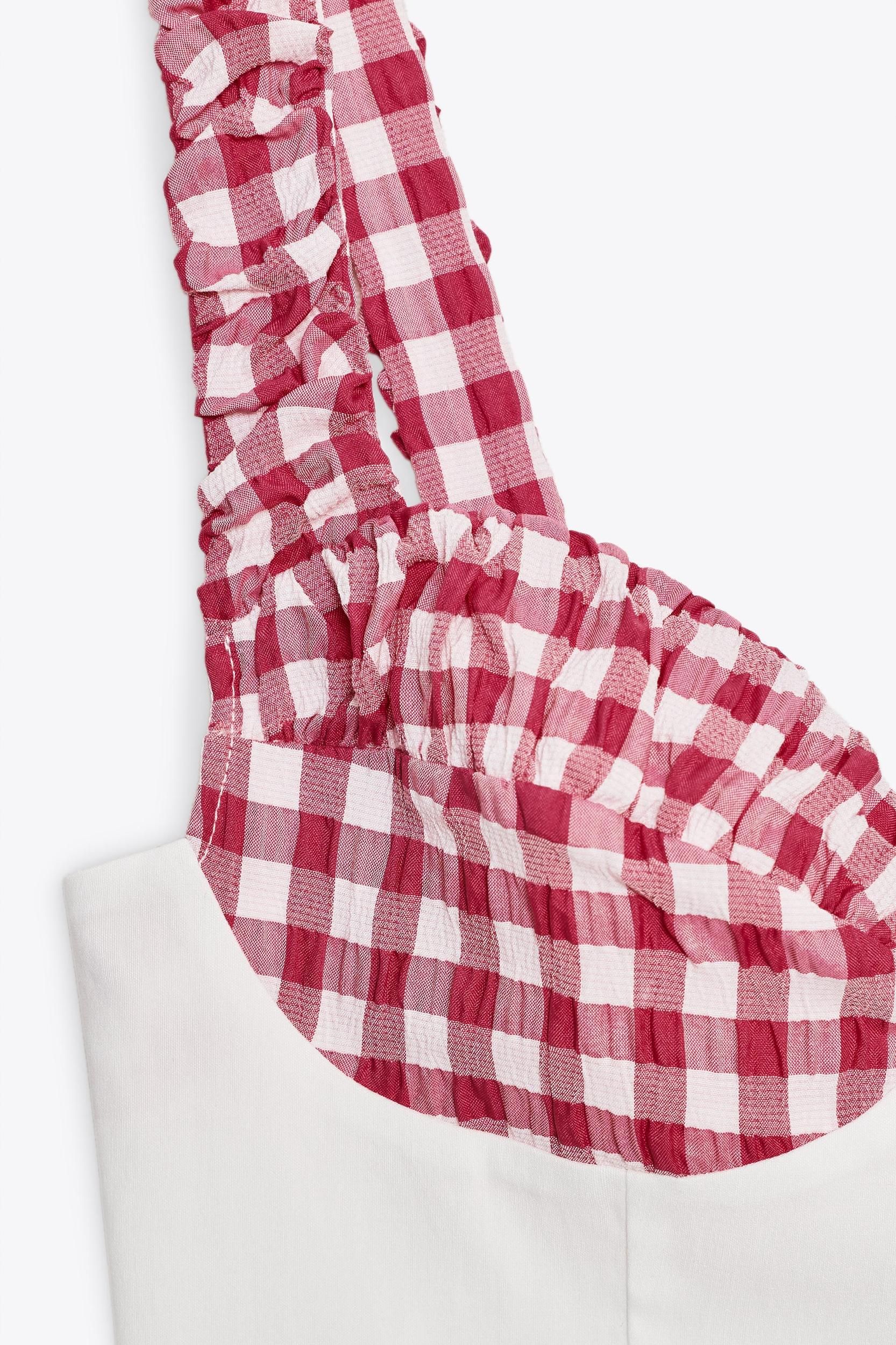GINGHAM CORSET TOP Product Image