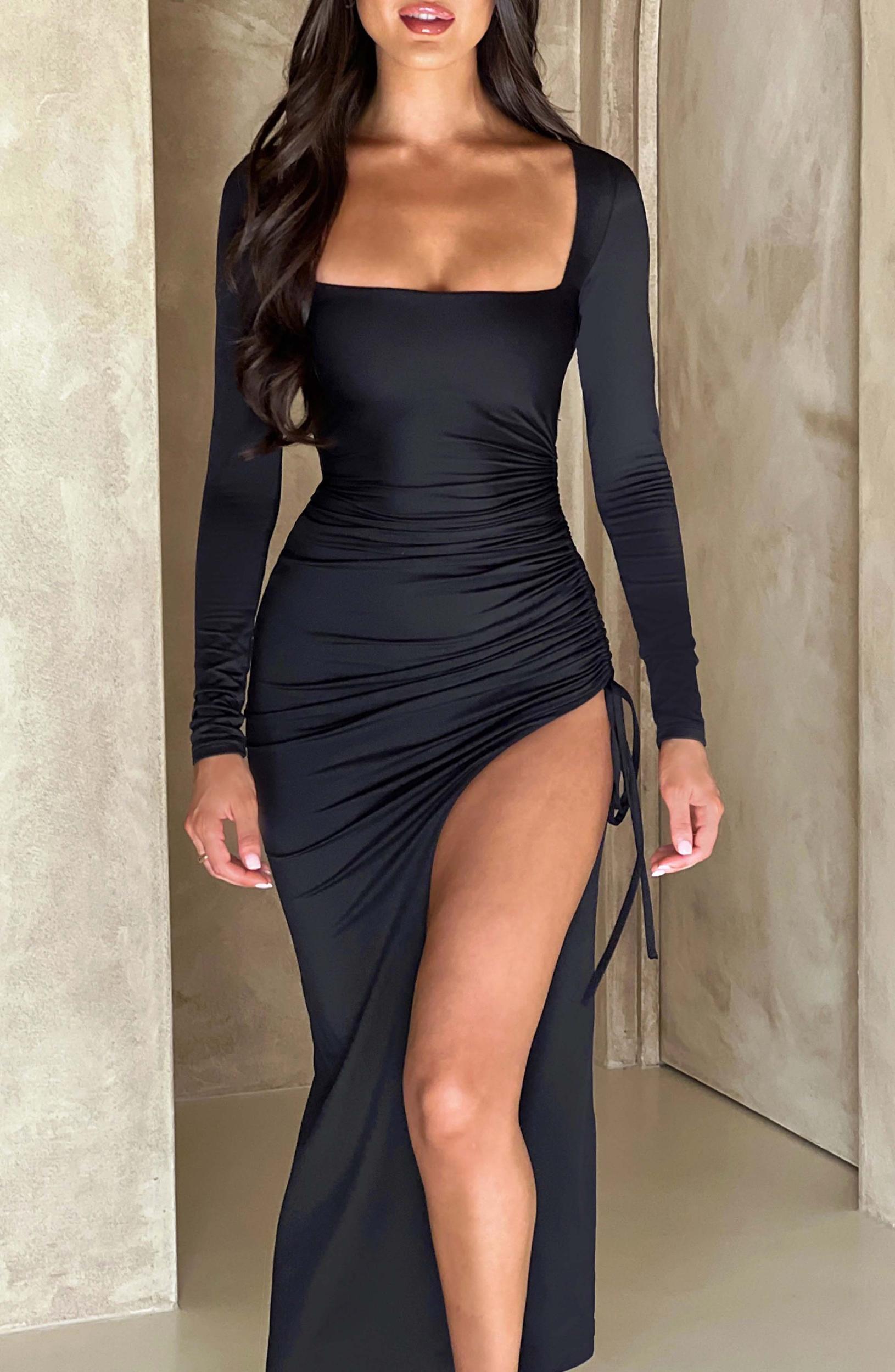 Raye Maxi Dress - Black Product Image