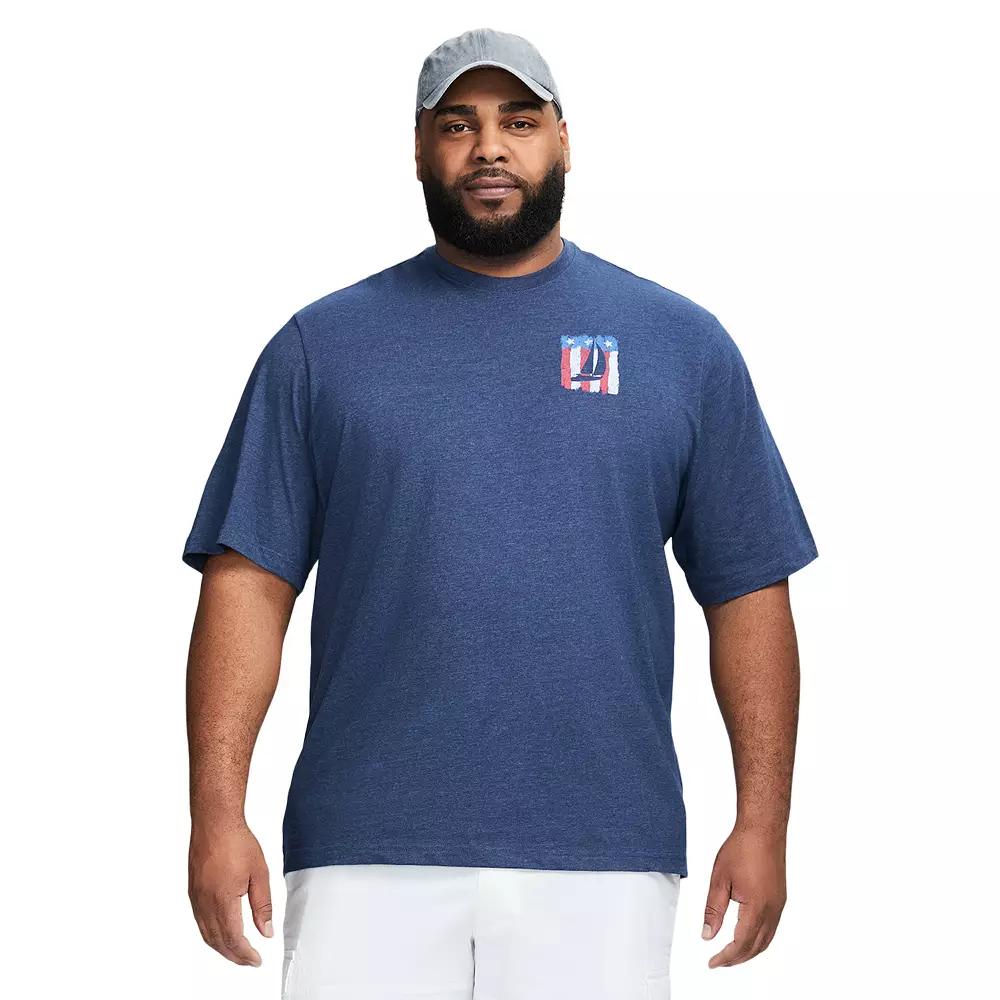 Big & Tall IZOD Saltwater Soft Wash Short Sleeve Graphic Tee, Men's, Size: 2XB, Medieval Blue Product Image